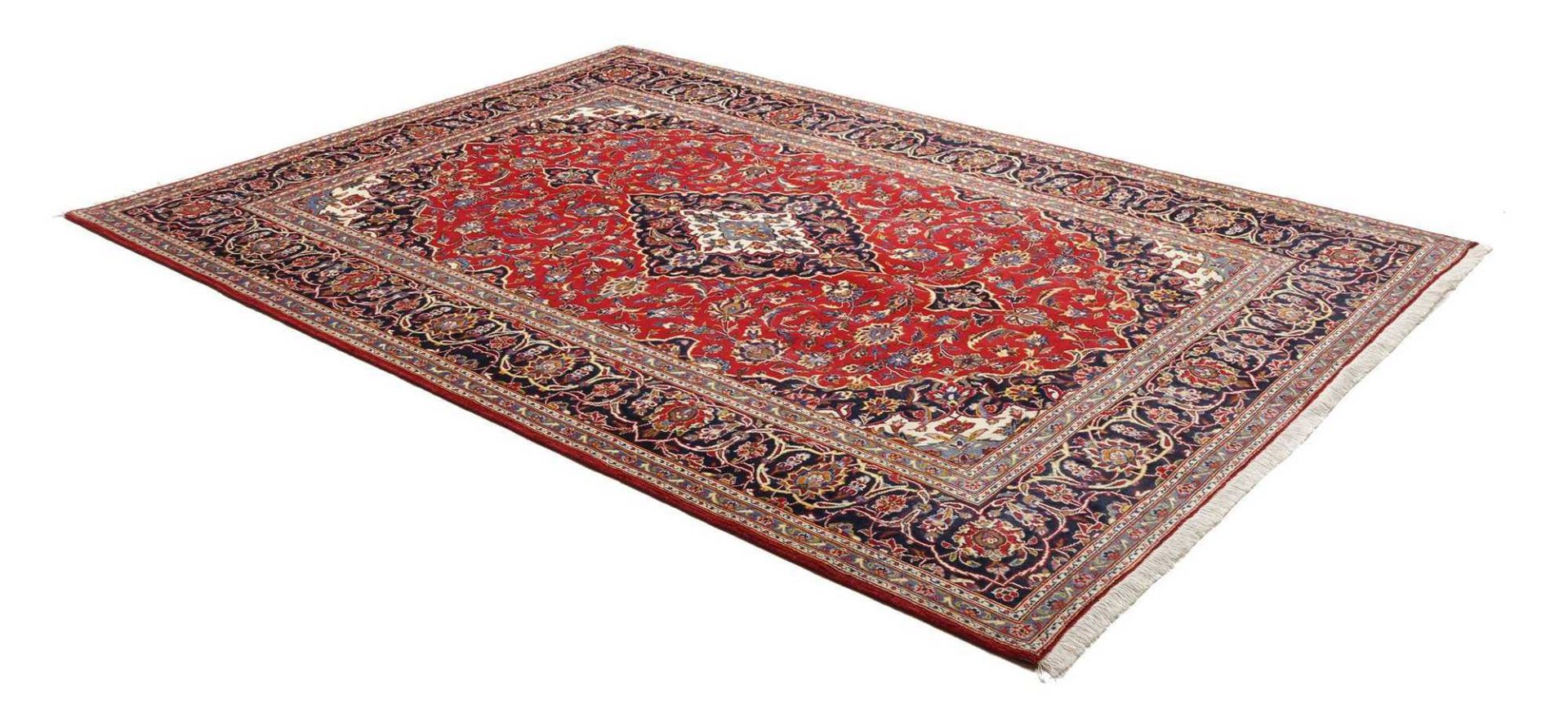 Kashan Persian Rug — hand-knotted, 204 × 292 cm, Wool