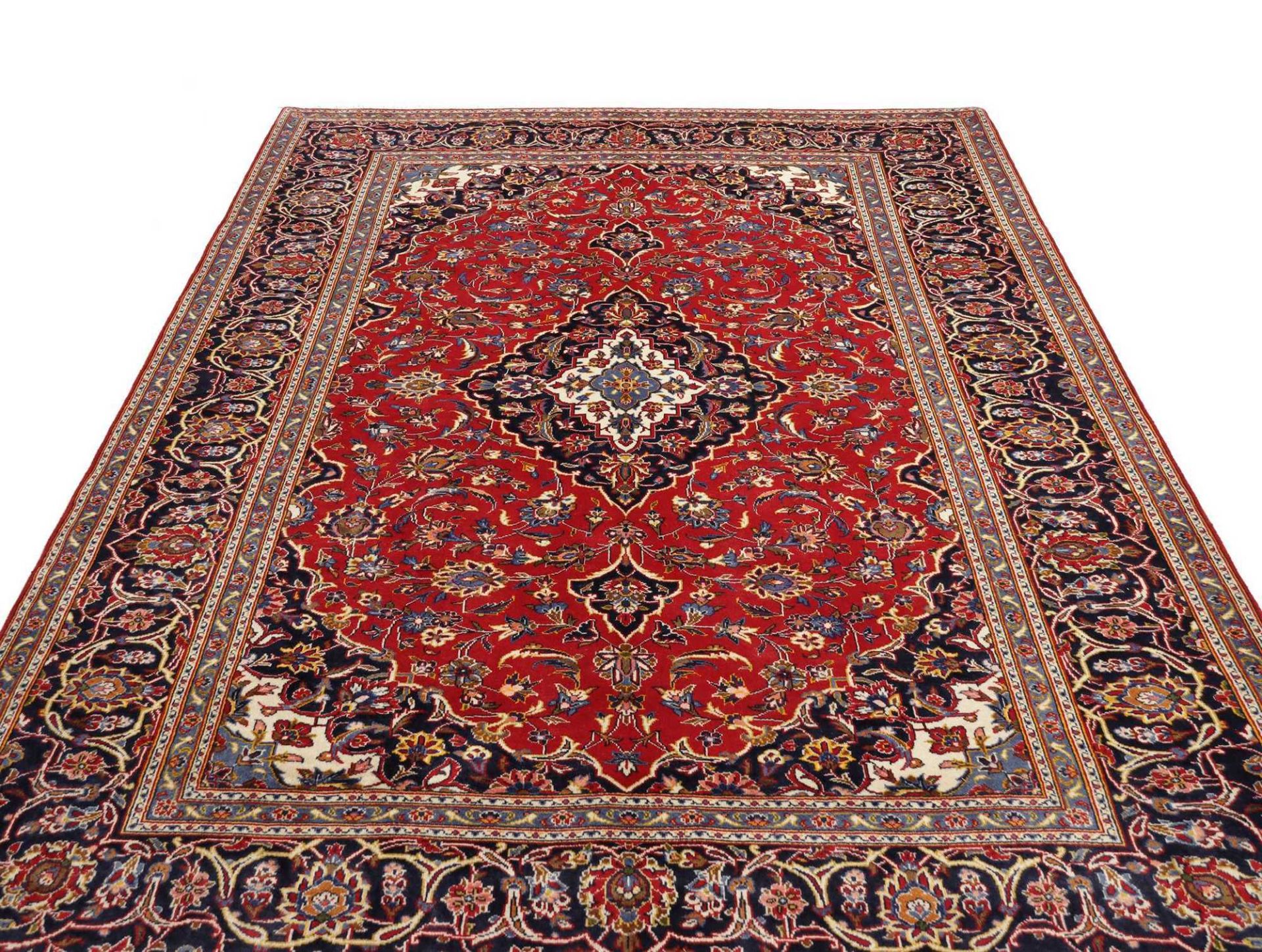 Kashan Persian Rug — hand-knotted, 204 × 292 cm, Wool