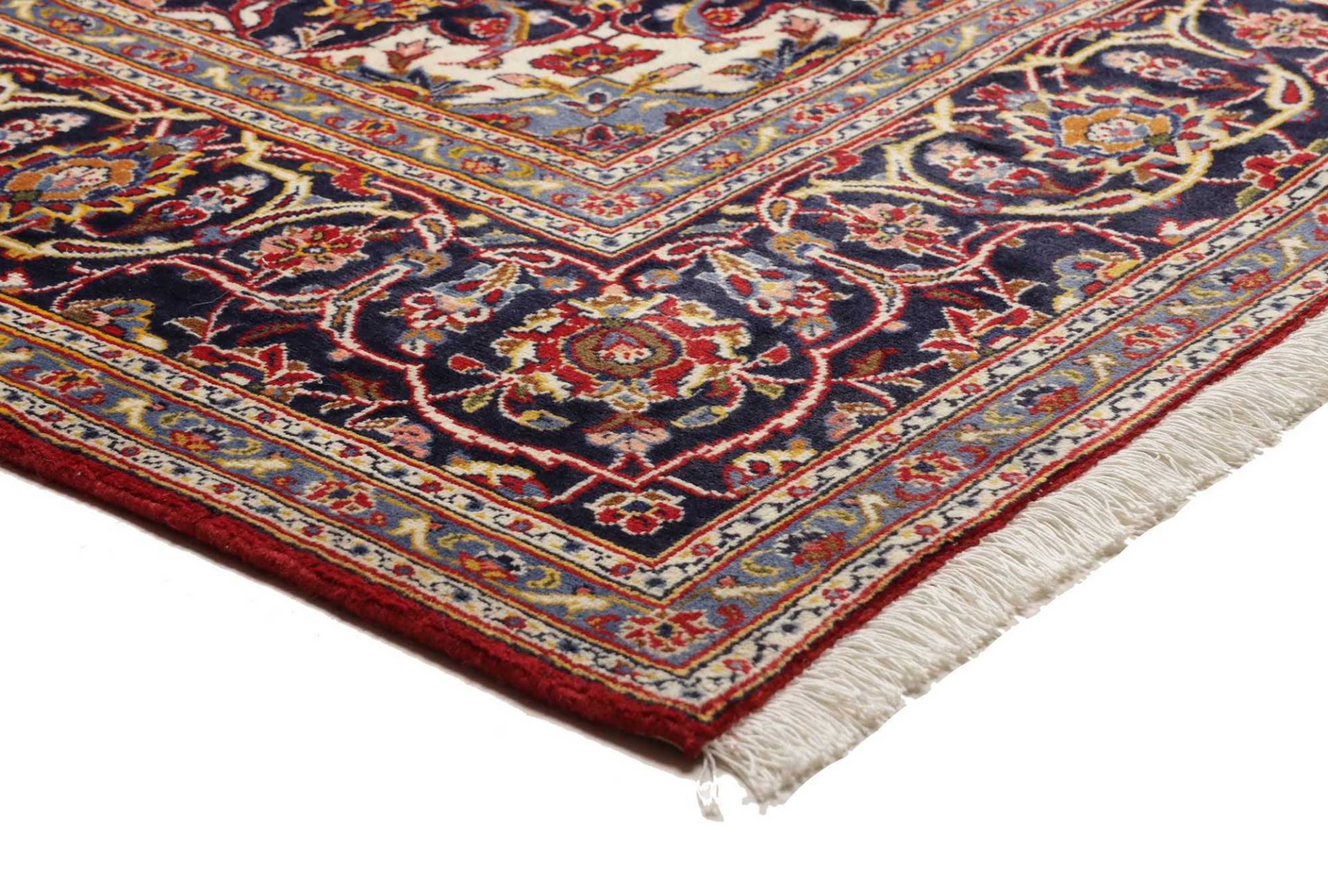 Kashan Persian Rug — hand-knotted, 204 × 292 cm, Wool