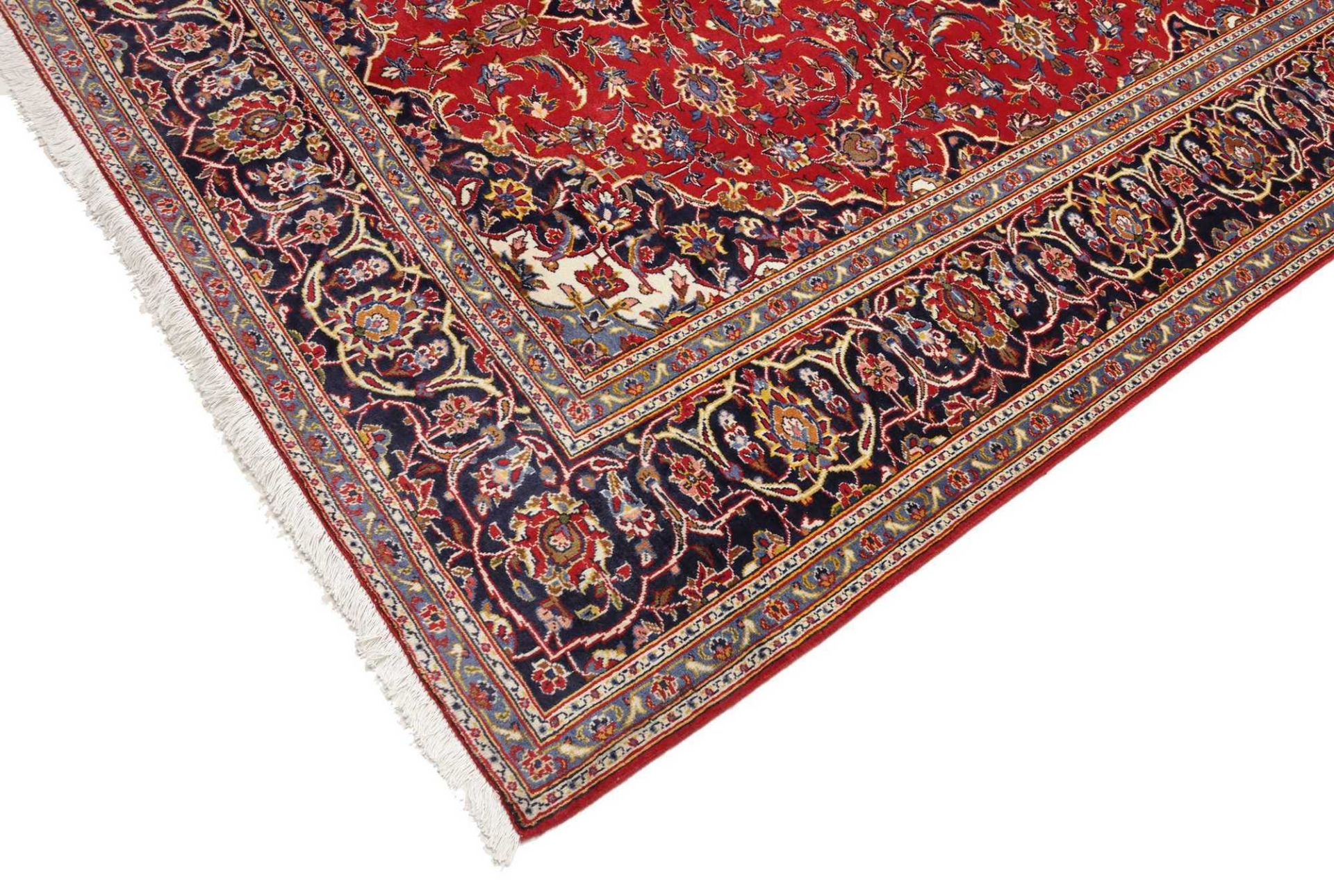 Kashan Persian Rug — hand-knotted, 204 × 292 cm, Wool