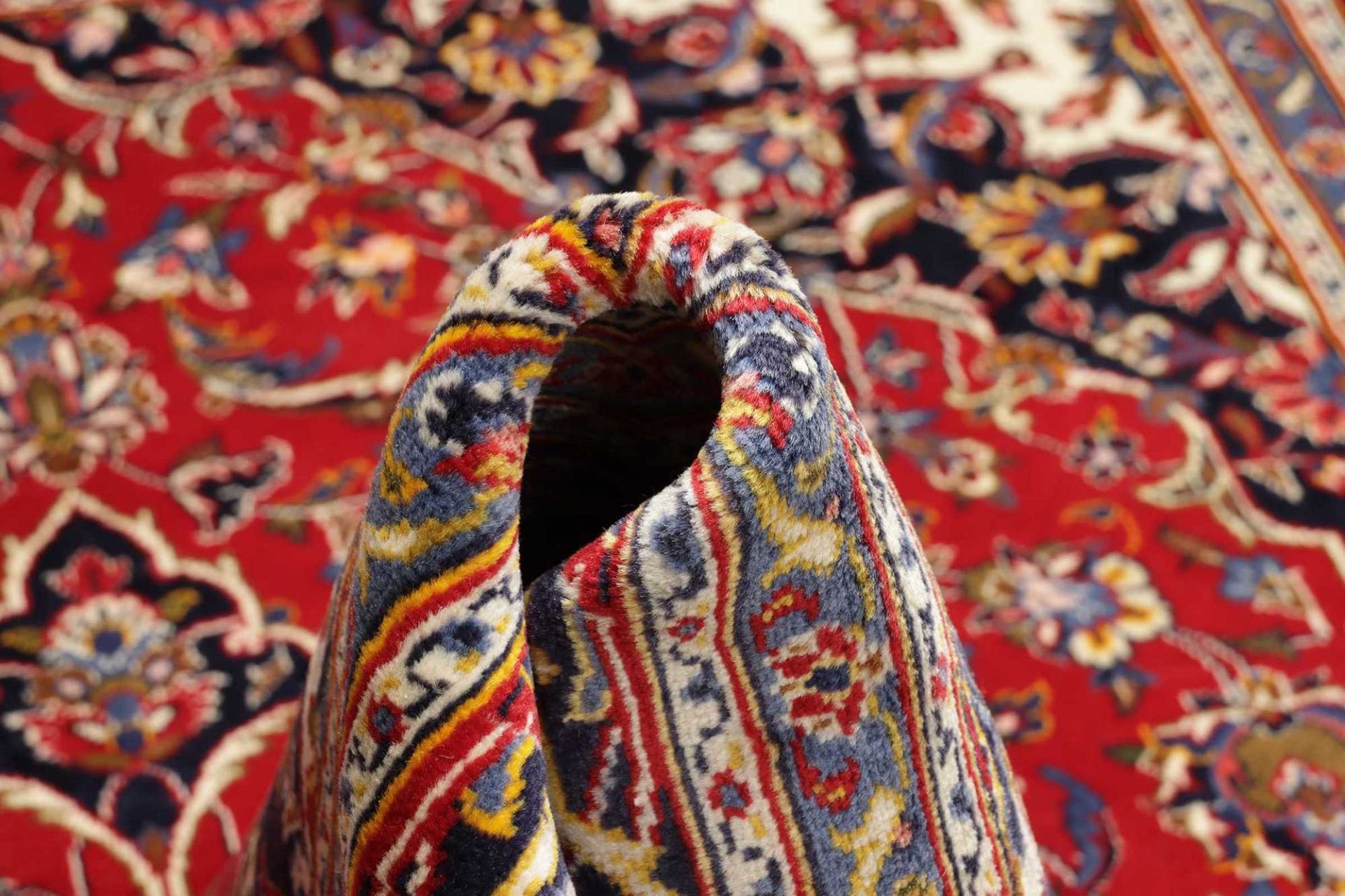 Kashan Persian Rug — hand-knotted, 204 × 292 cm, Wool