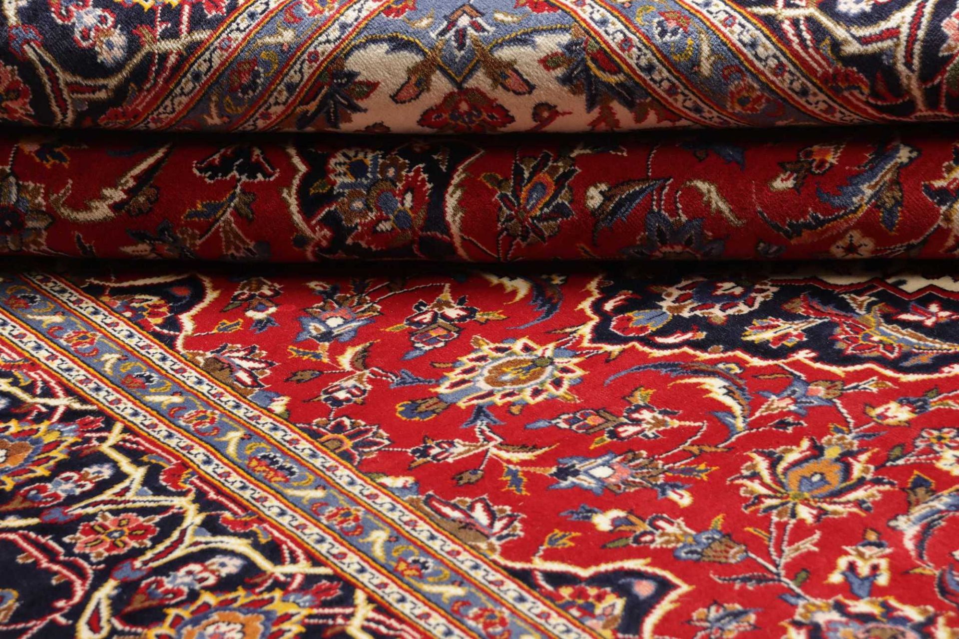 Kashan Persian Rug — hand-knotted, 204 × 292 cm, Wool