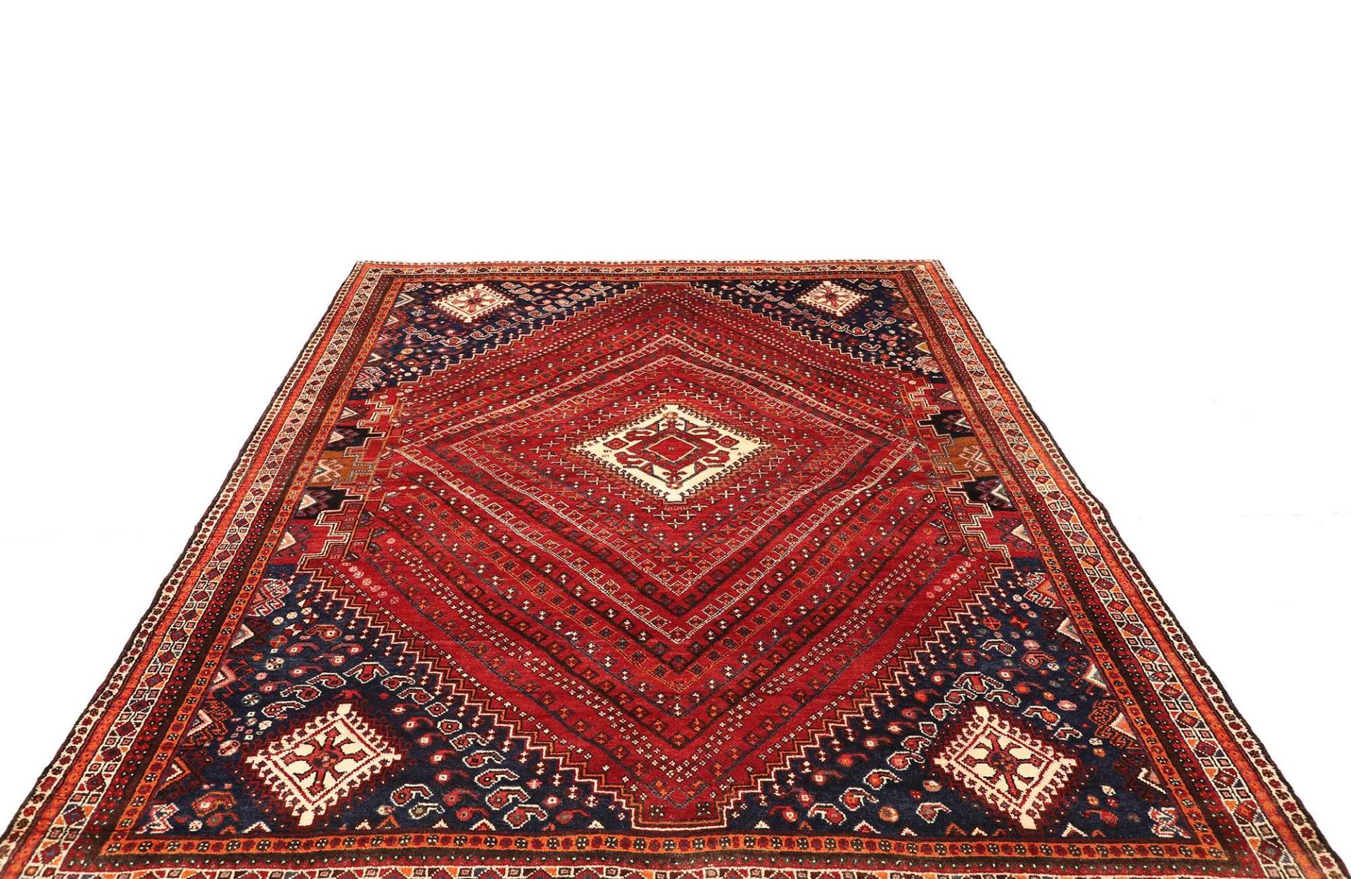 Shiraz Persian Rug 211 × 292 cm, Wool, hand-knotted