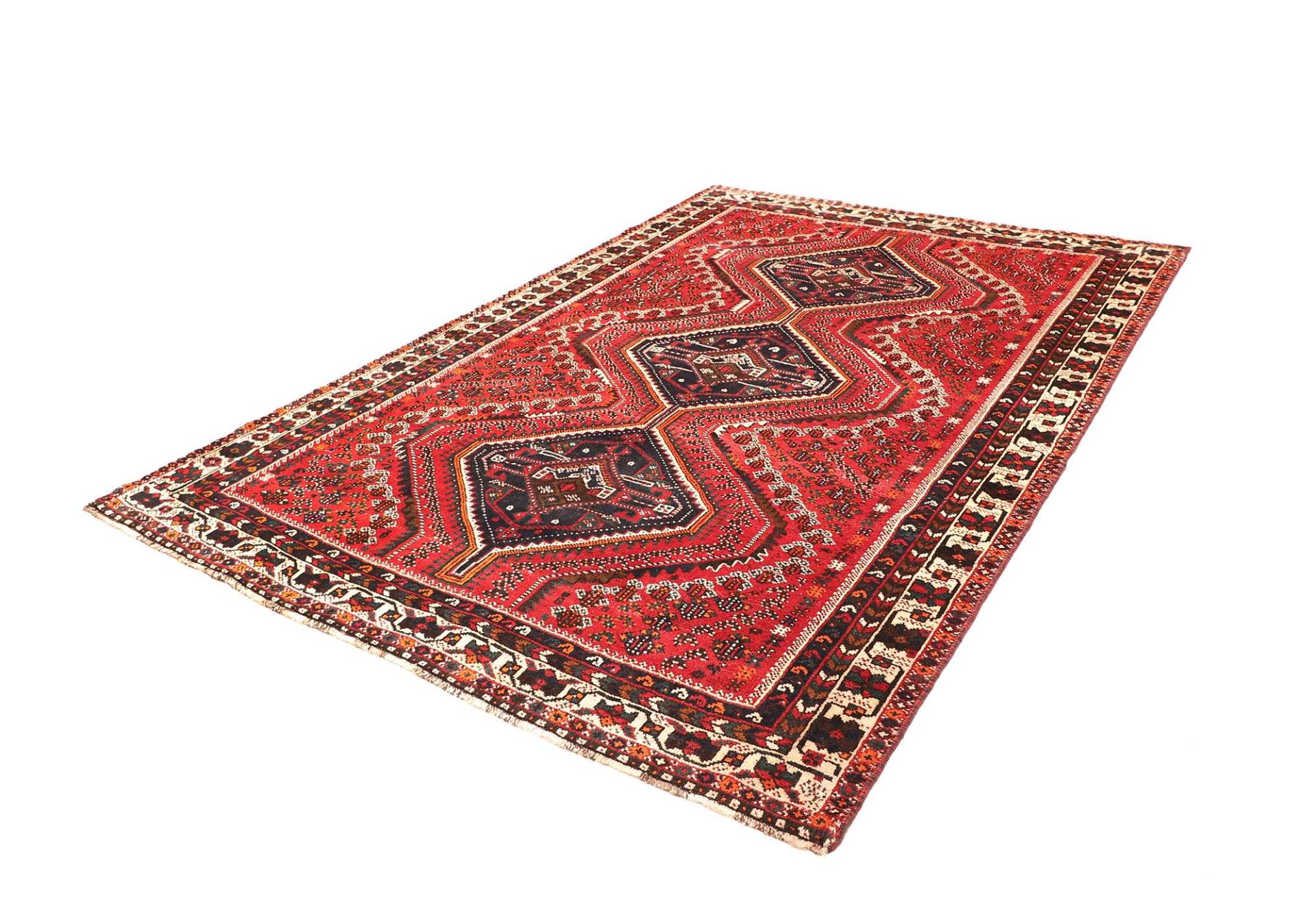 Shiraz Persian Rug 206 × 292 cm, Wool, hand-knotted