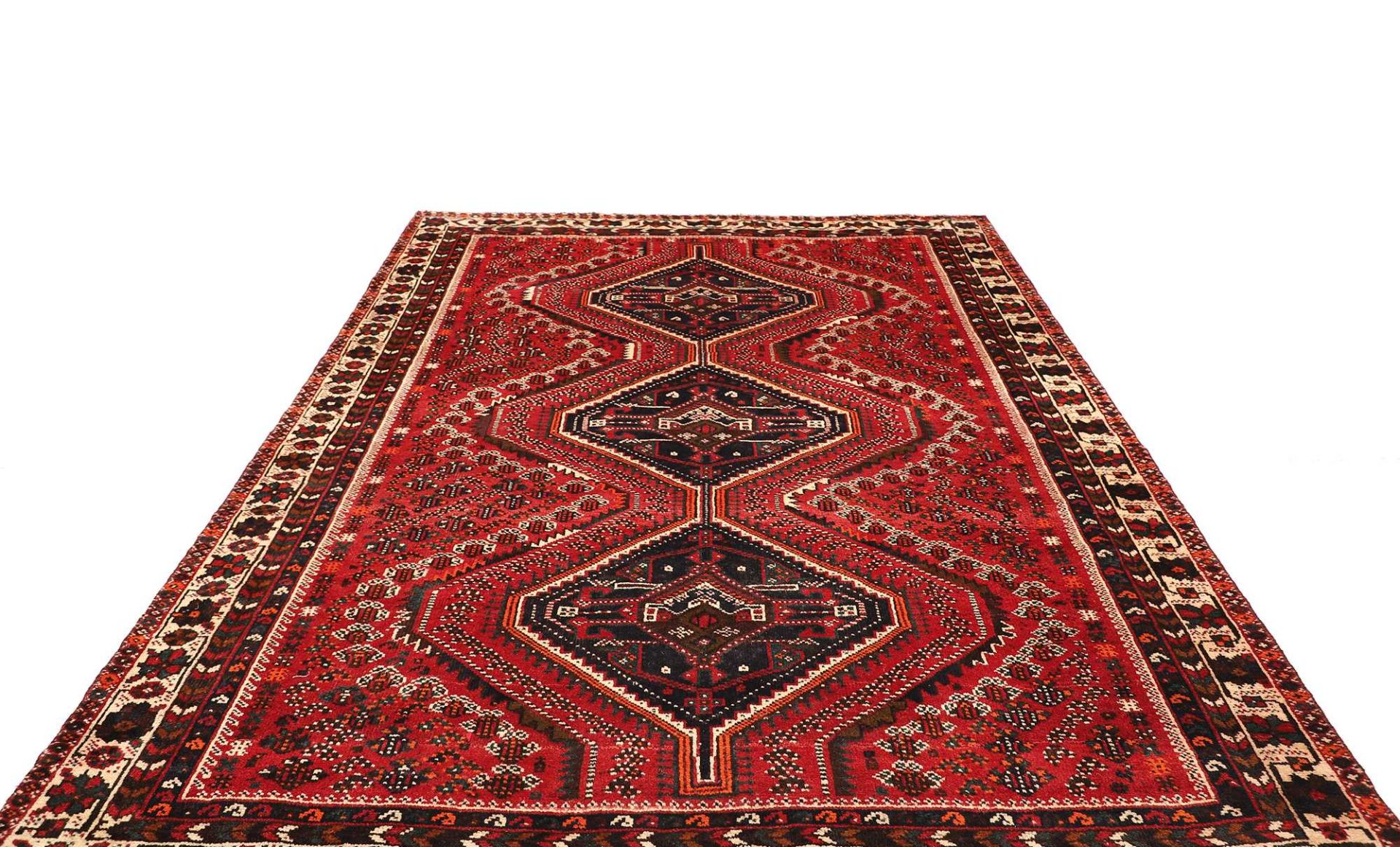 Shiraz Persian Rug 206 × 292 cm, Wool, hand-knotted