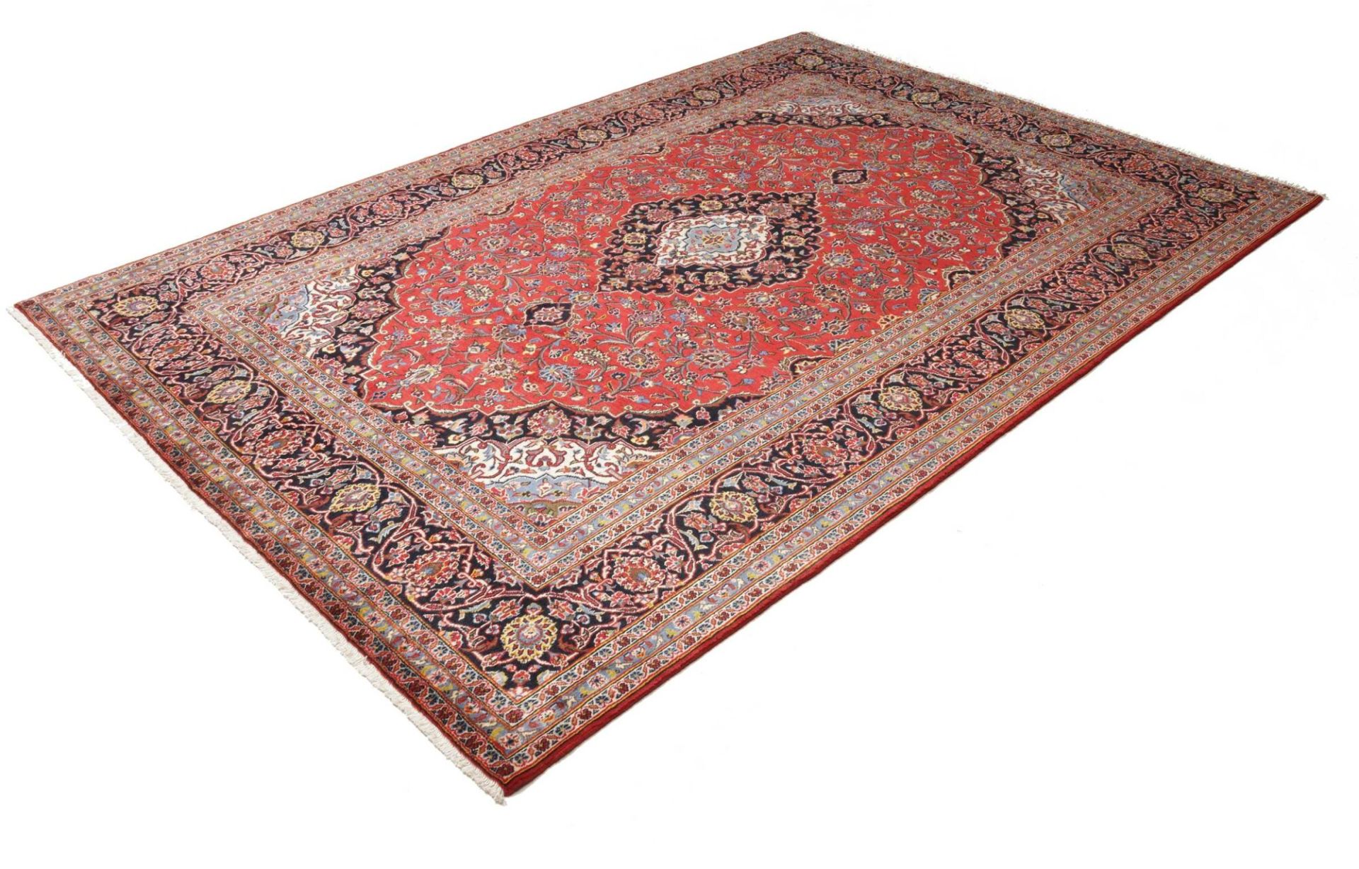 Kashan Persian Rug 203 × 294 cm, Wool, hand-knotted