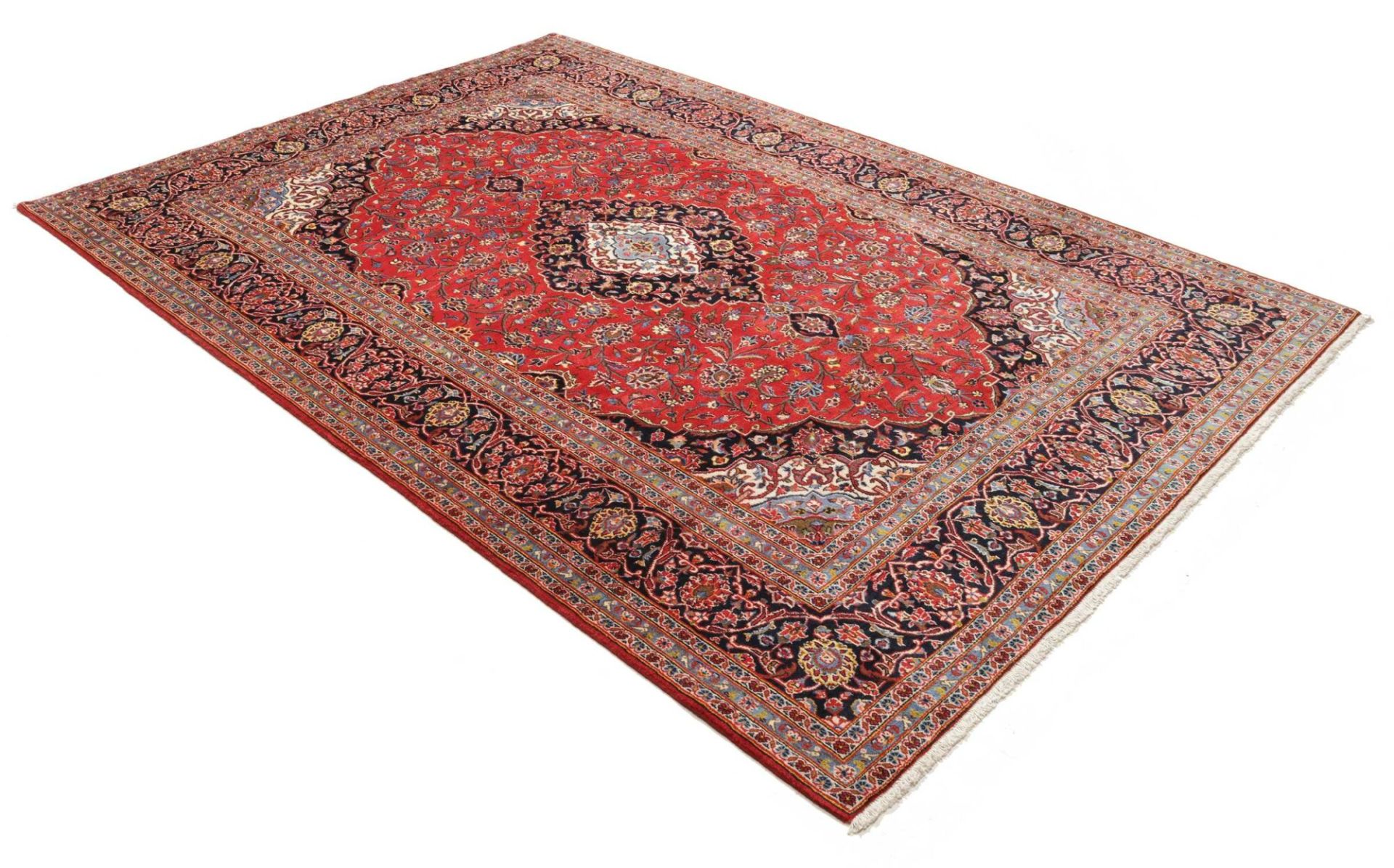 Kashan Persian Rug 203 × 294 cm, Wool, hand-knotted