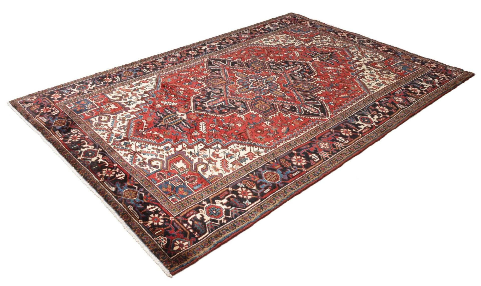 Heriz Persian Rug — hand-knotted, 206 × 301 cm, Wool