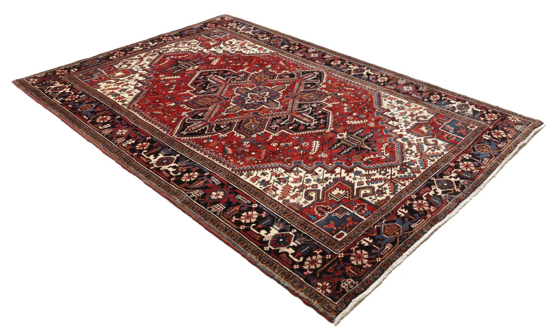 Heriz Persian Rug — hand-knotted, 206 × 301 cm, Wool