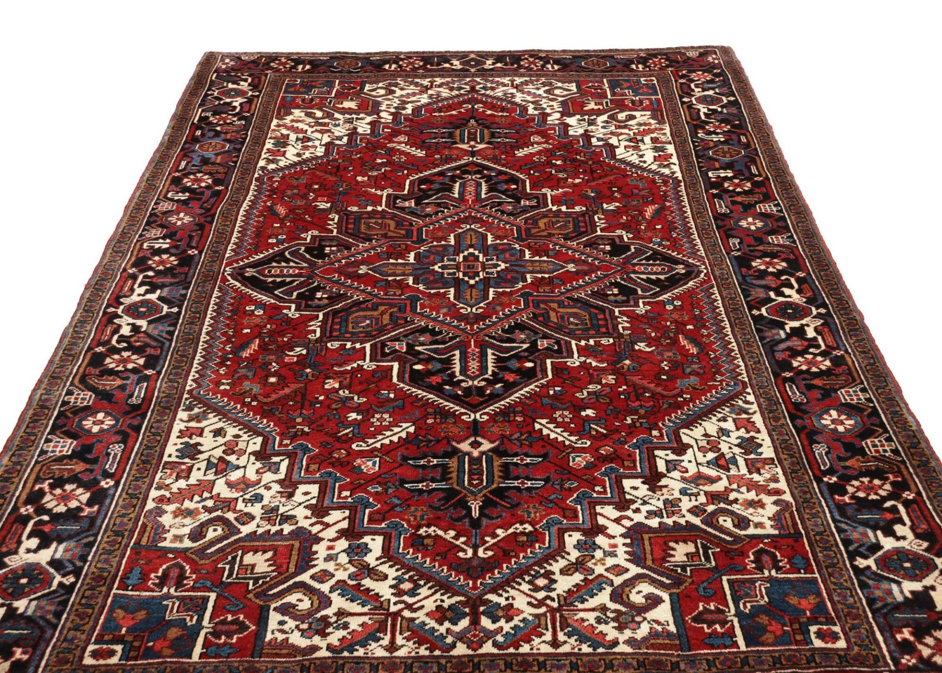 Heriz Persian Rug — hand-knotted, 206 × 301 cm, Wool