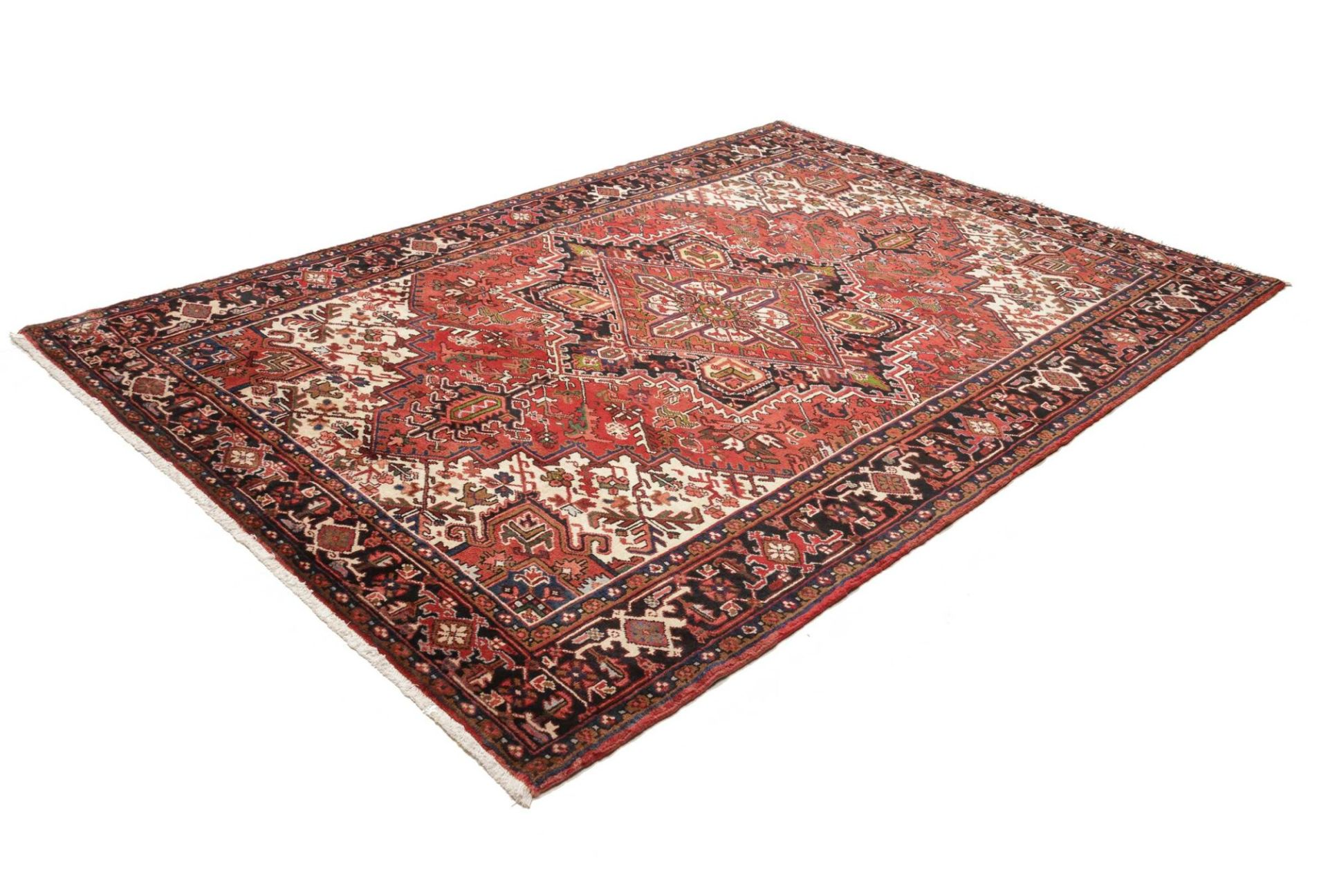 Heriz Persian Rug — hand-knotted, 207 × 306 cm, Wool