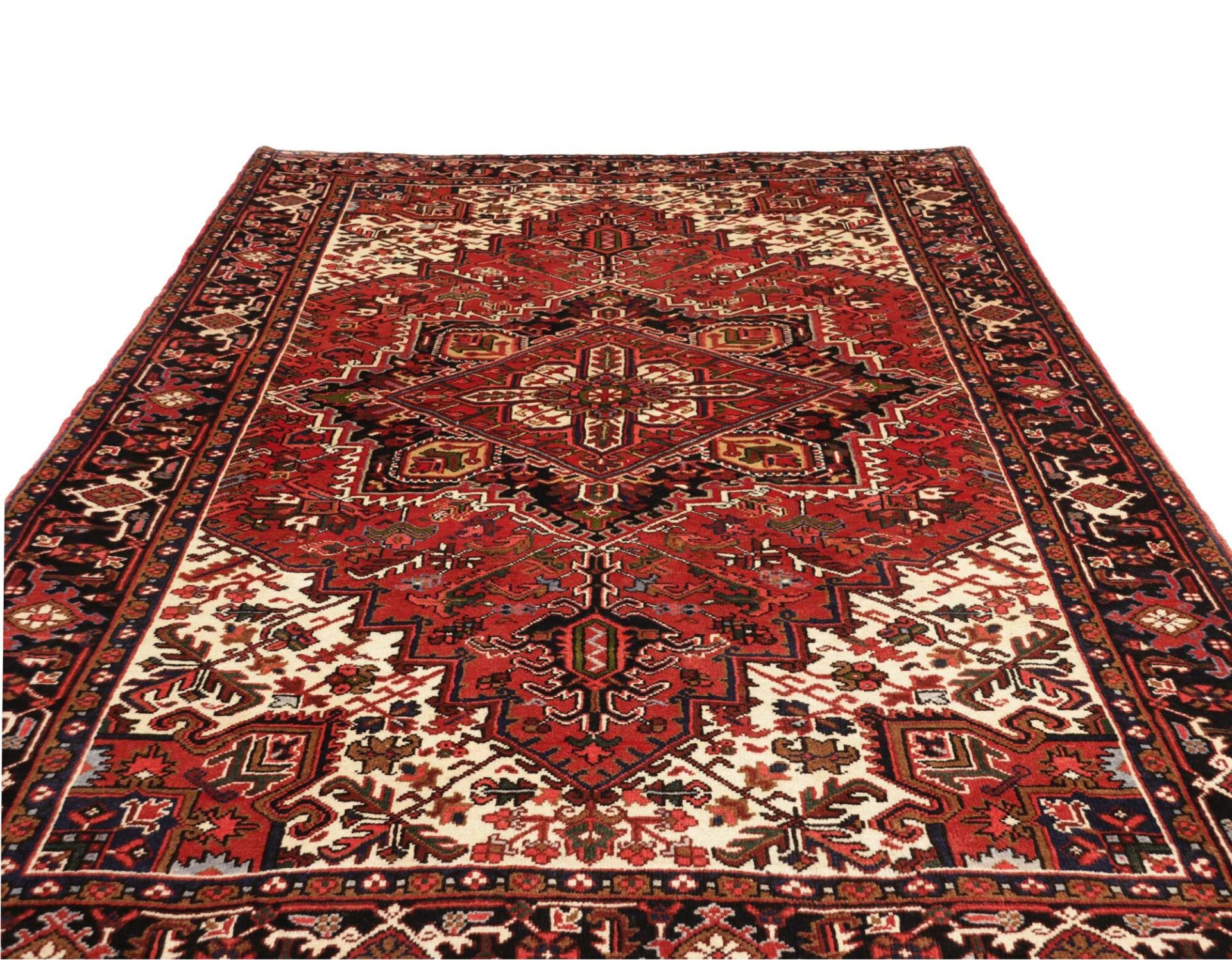 Heriz Persian Rug — hand-knotted, 207 × 306 cm, Wool