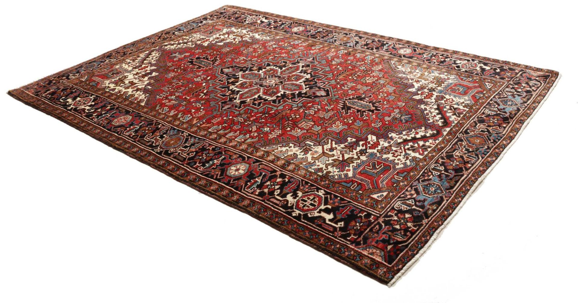 Heriz Persian Rug 211 × 289 cm, Wool, hand-knotted