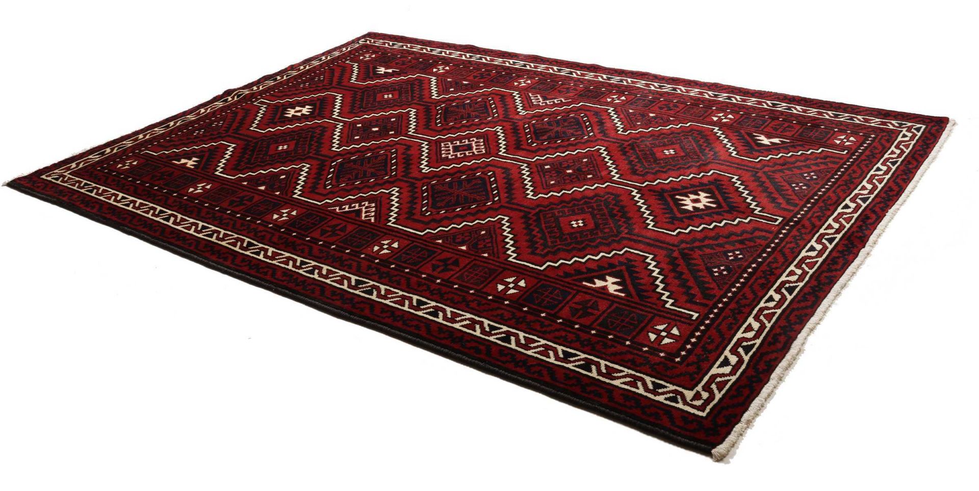 perserteppich-lori-223-x-301-cm-schurwolle-handgeknupft-geometrisch-2 Loribaft Persian Rug 223 × 301 cm, Wool, hand-knotted