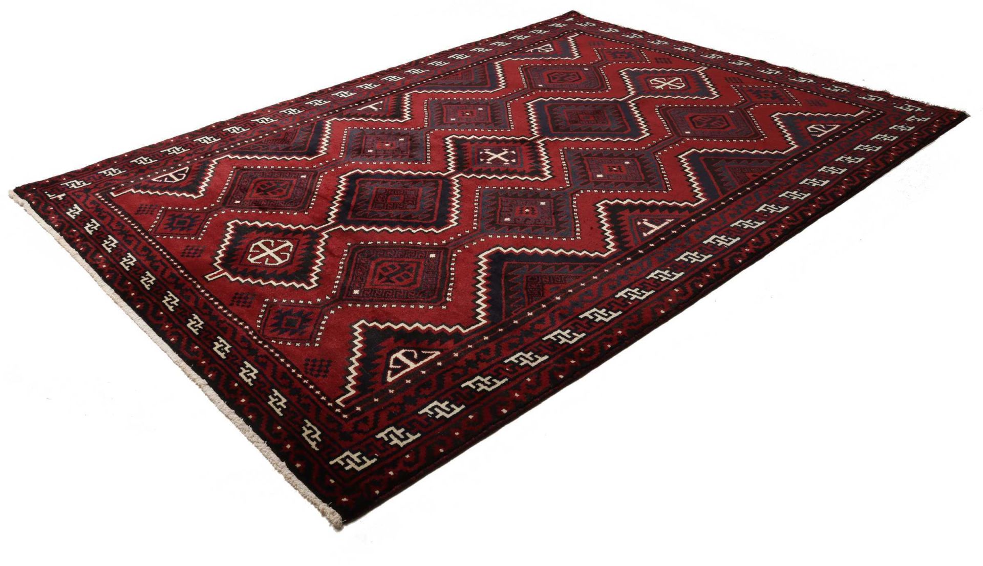 Hand-Knotted Wool Loribaft Persian Rug, 224 × 299 cm
