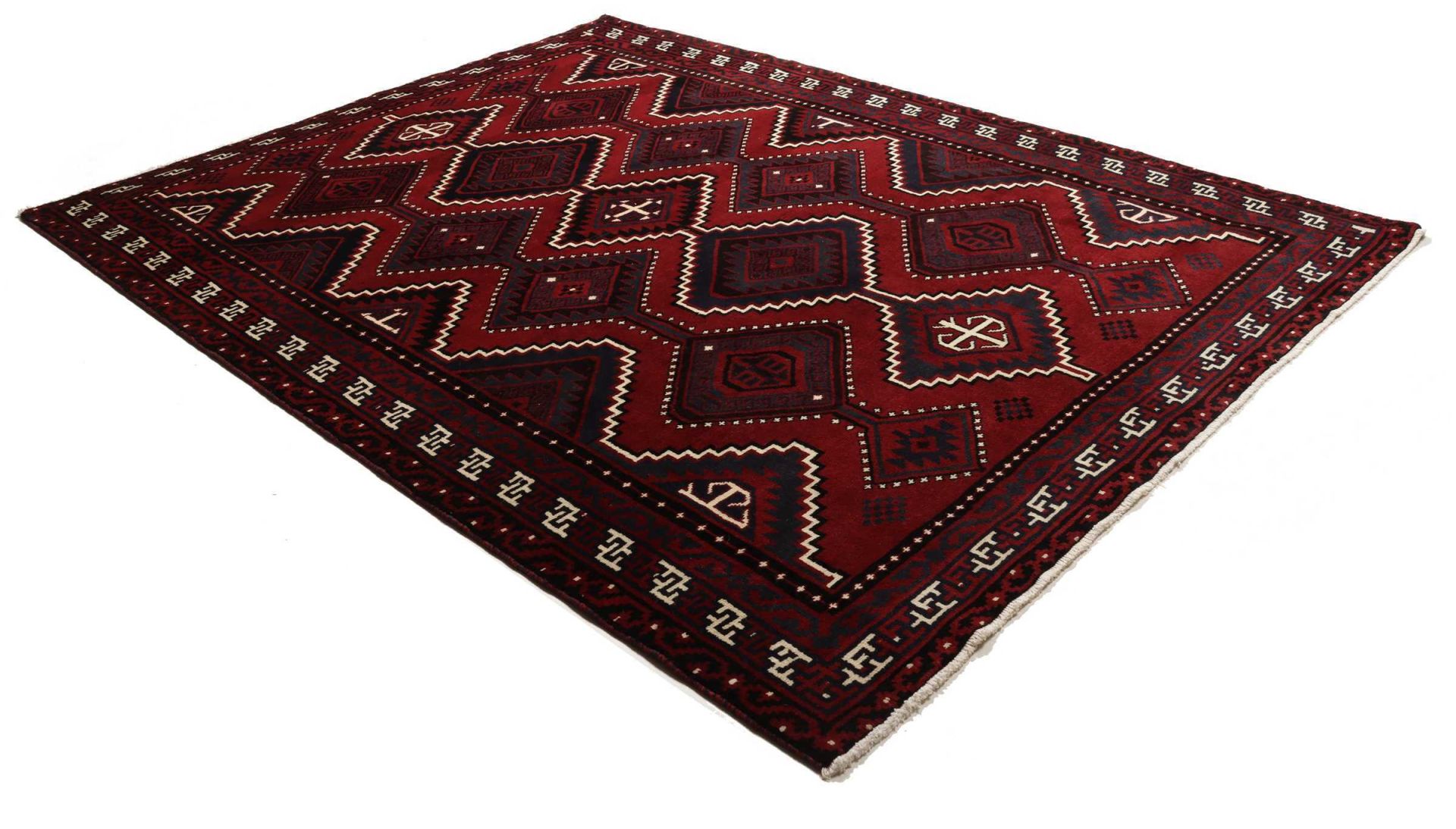 Hand-Knotted Wool Loribaft Persian Rug, 224 × 299 cm