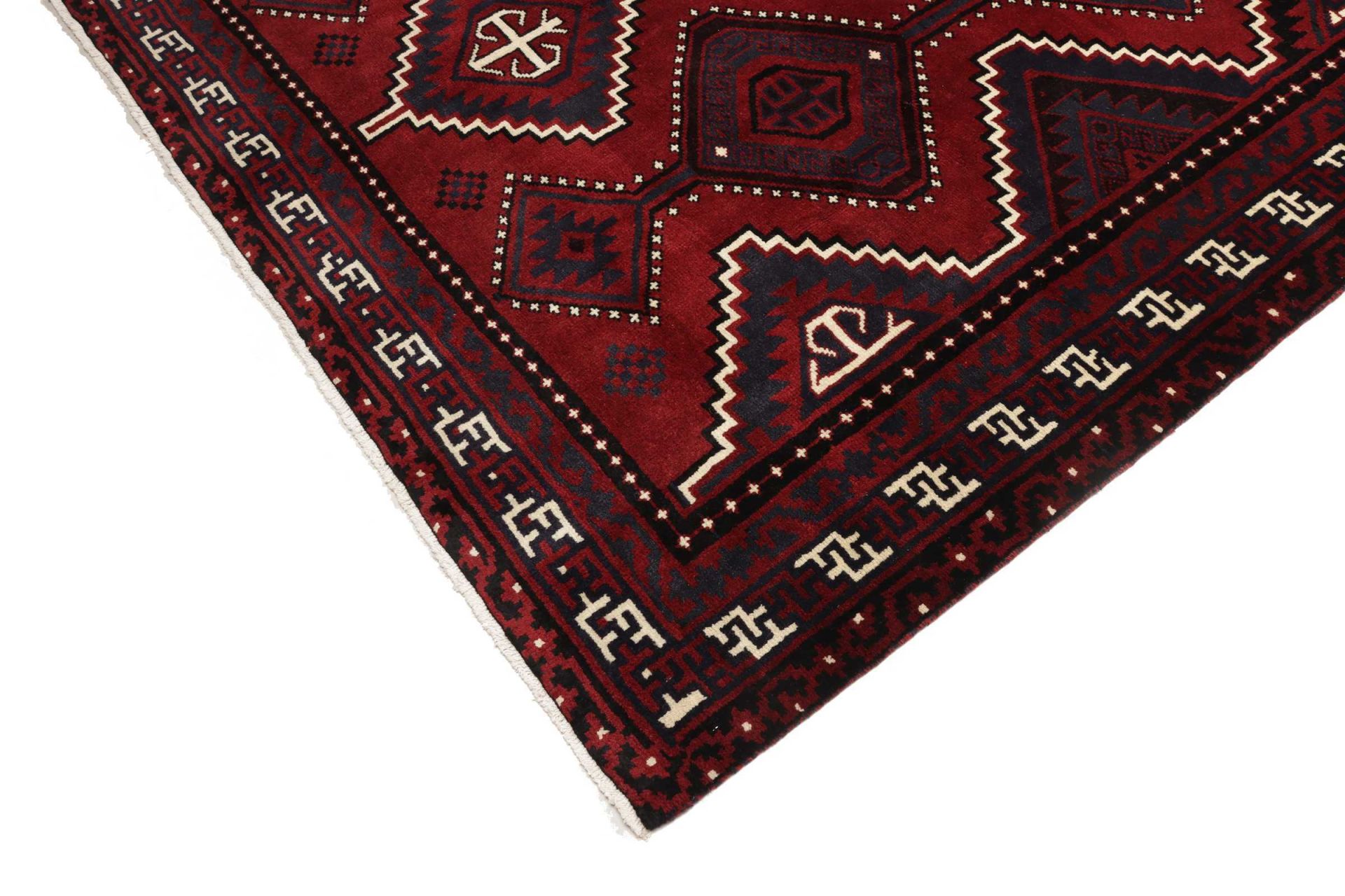 Hand-Knotted Wool Loribaft Persian Rug, 224 × 299 cm