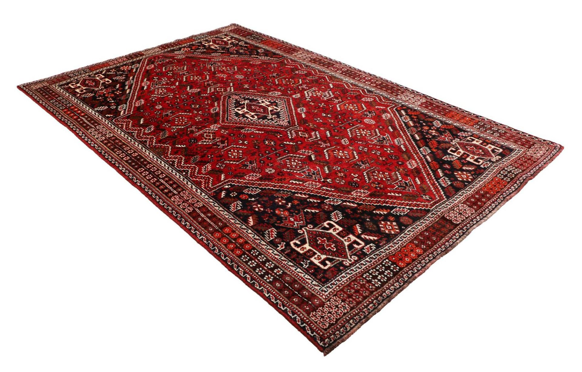 persischer-teppich-shiraz-179-x-279-cm-schurwolle-handgeknupft-11 Shiraz Persian Rug — hand-knotted, 179 × 279 cm, Wool