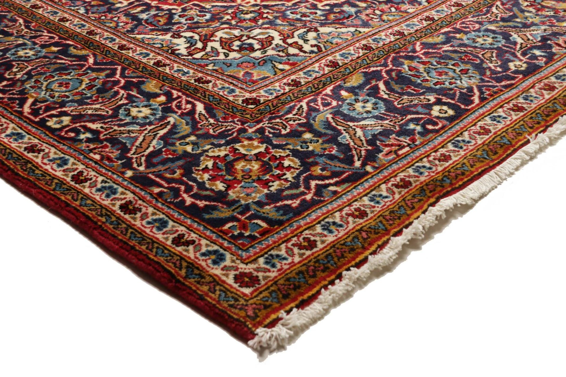 Kashan Persian Rug — hand-knotted, 196 × 302 cm, Wool