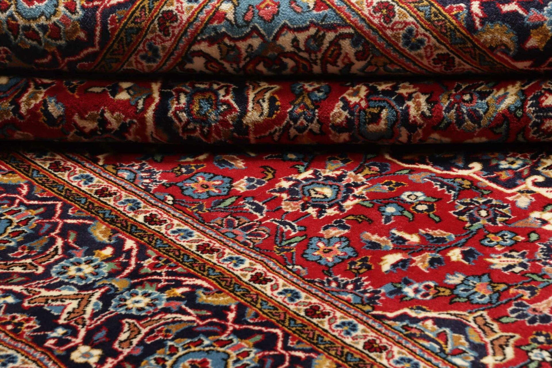 Kashan Persian Rug — hand-knotted, 196 × 302 cm, Wool
