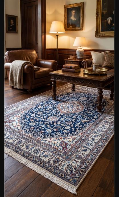 Persian Rug Nain 288x194cm Hand-knotted