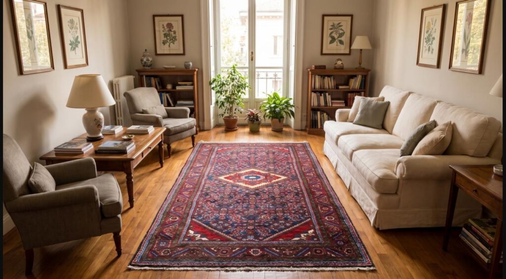 Persian Rug Hamadan 223 x 112 cm Wool Hand-knotted