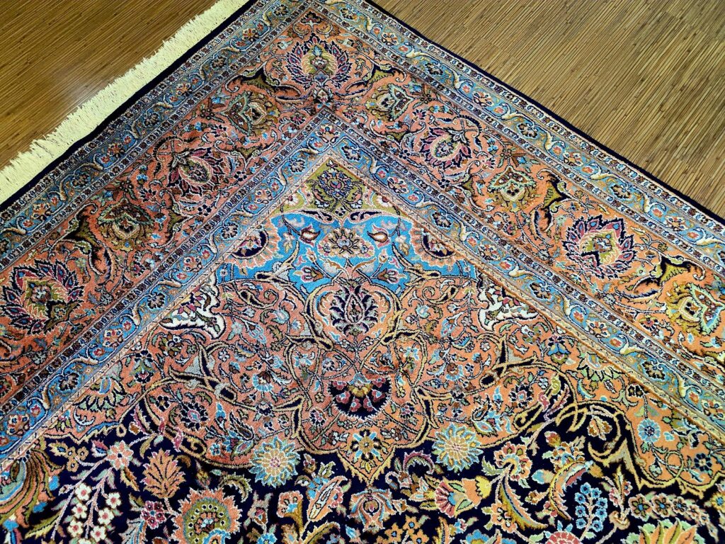 Oriental Rug Kashmir 405 x 299 cm Silk Hand-knotted
