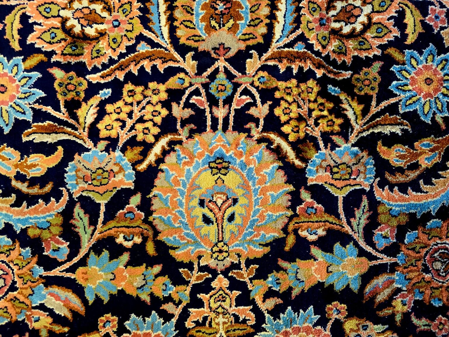 Oriental Rug Kashmir 405 x 299 cm Silk Hand-knotted