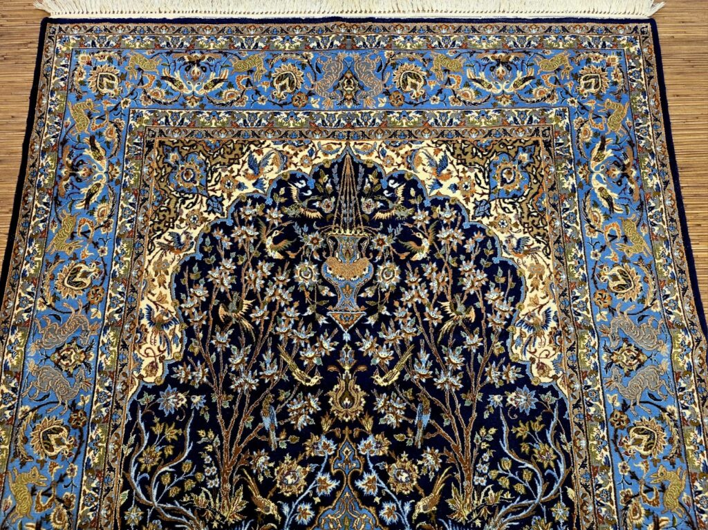 Persian Rug Isfahan 250 x 155 cm Silk Hand-knotted
