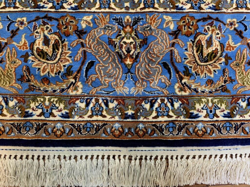 Persian Rug Isfahan 250 x 155 cm Silk Hand-knotted