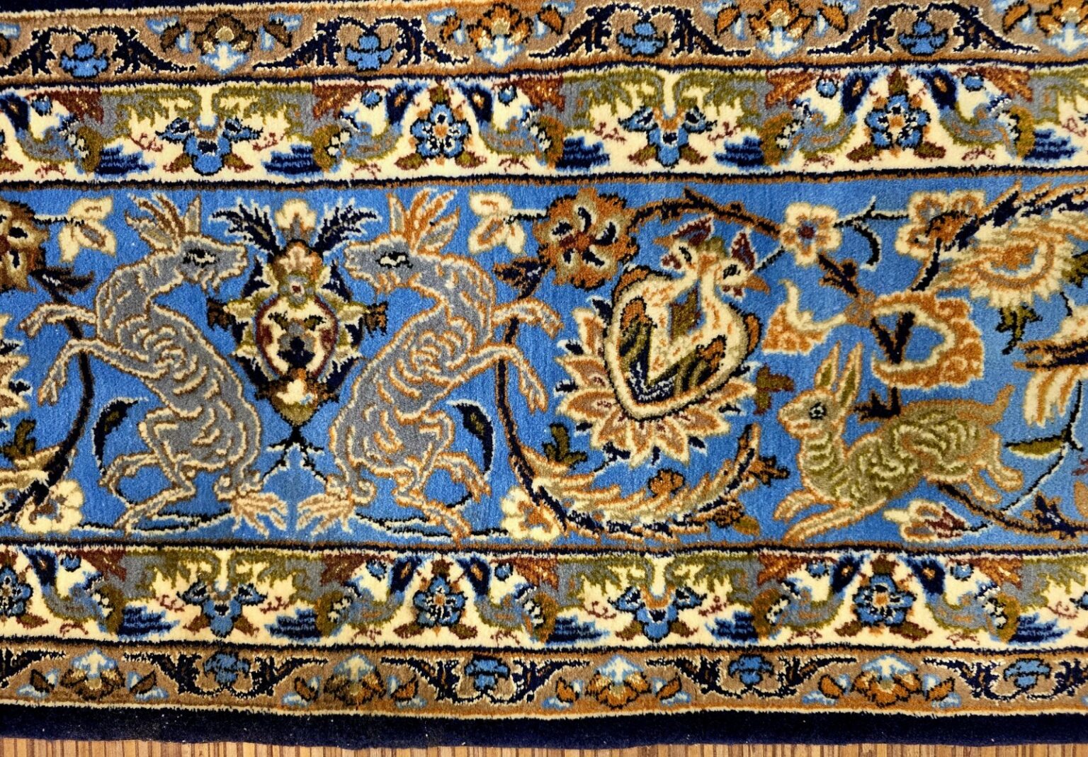 Persian Rug Isfahan 250 x 155 cm Silk Hand-knotted