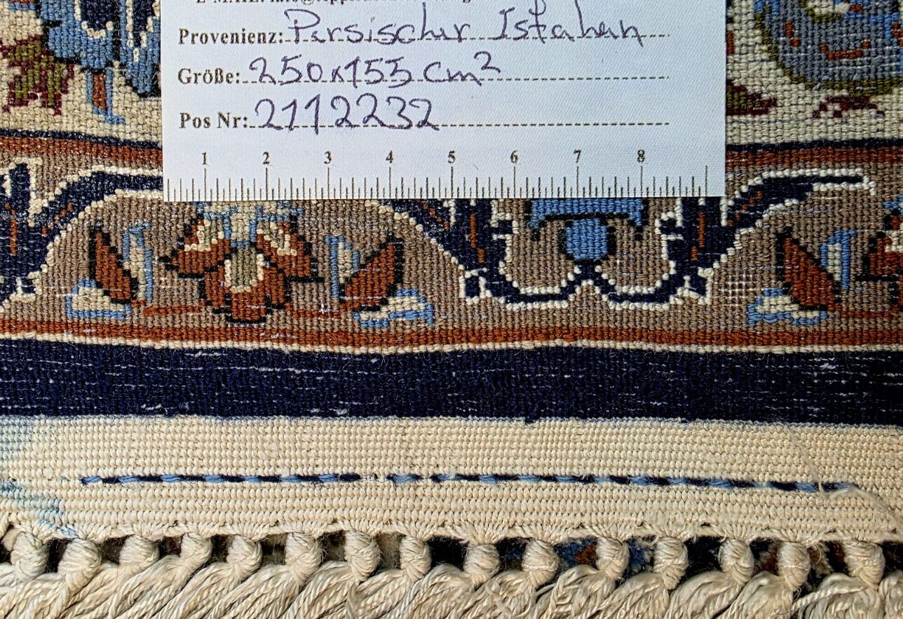 Persian Rug Isfahan 250 x 155 cm Silk Hand-knotted