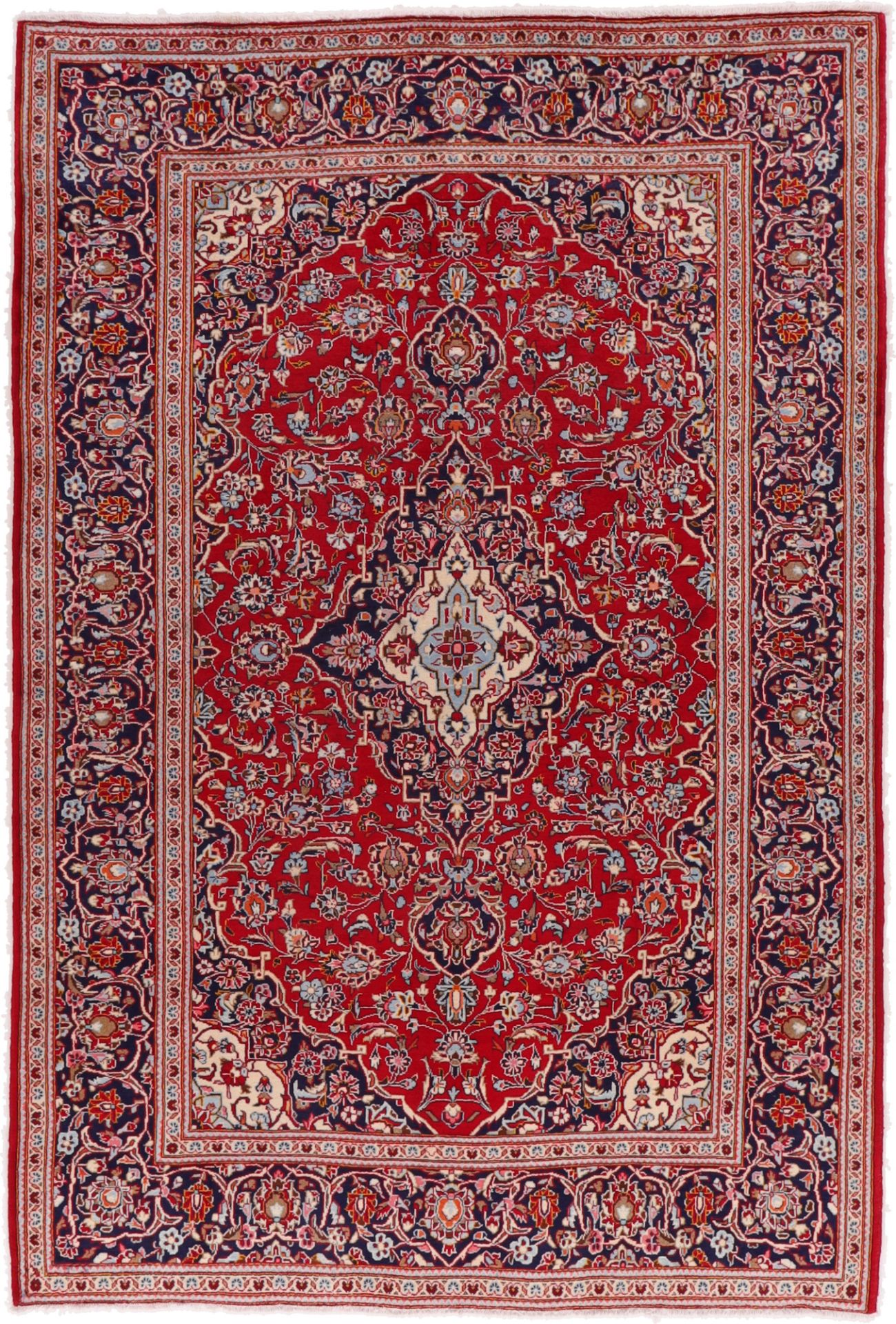 Kashan Persian Rug 203 × 318 cm, Wool, hand-knotted