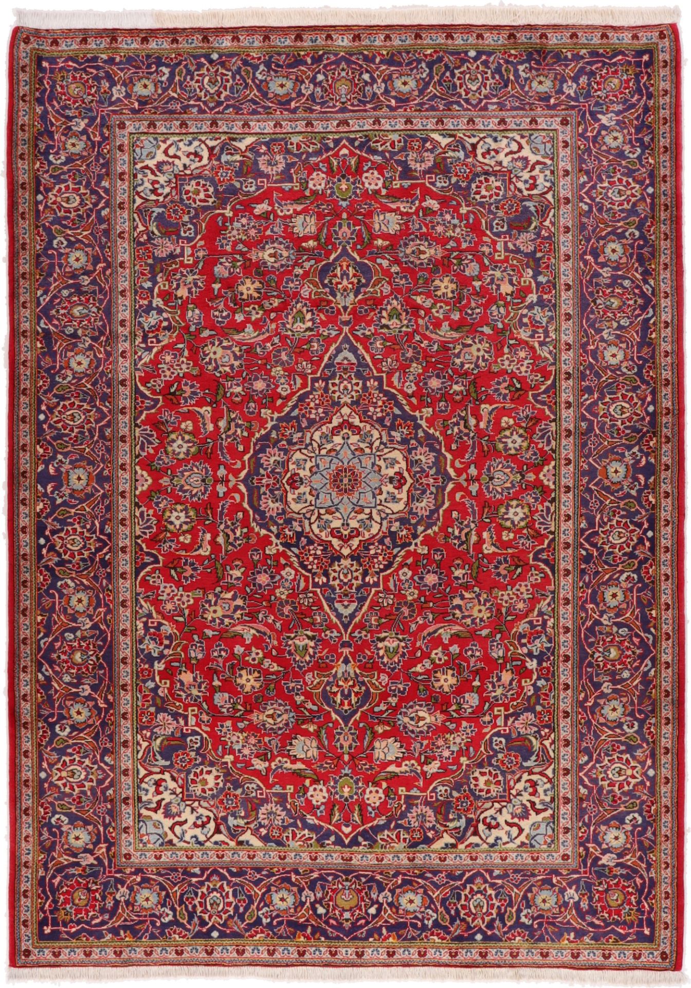 Kashan Persian Rug — hand-knotted, 208 × 290 cm, Wool