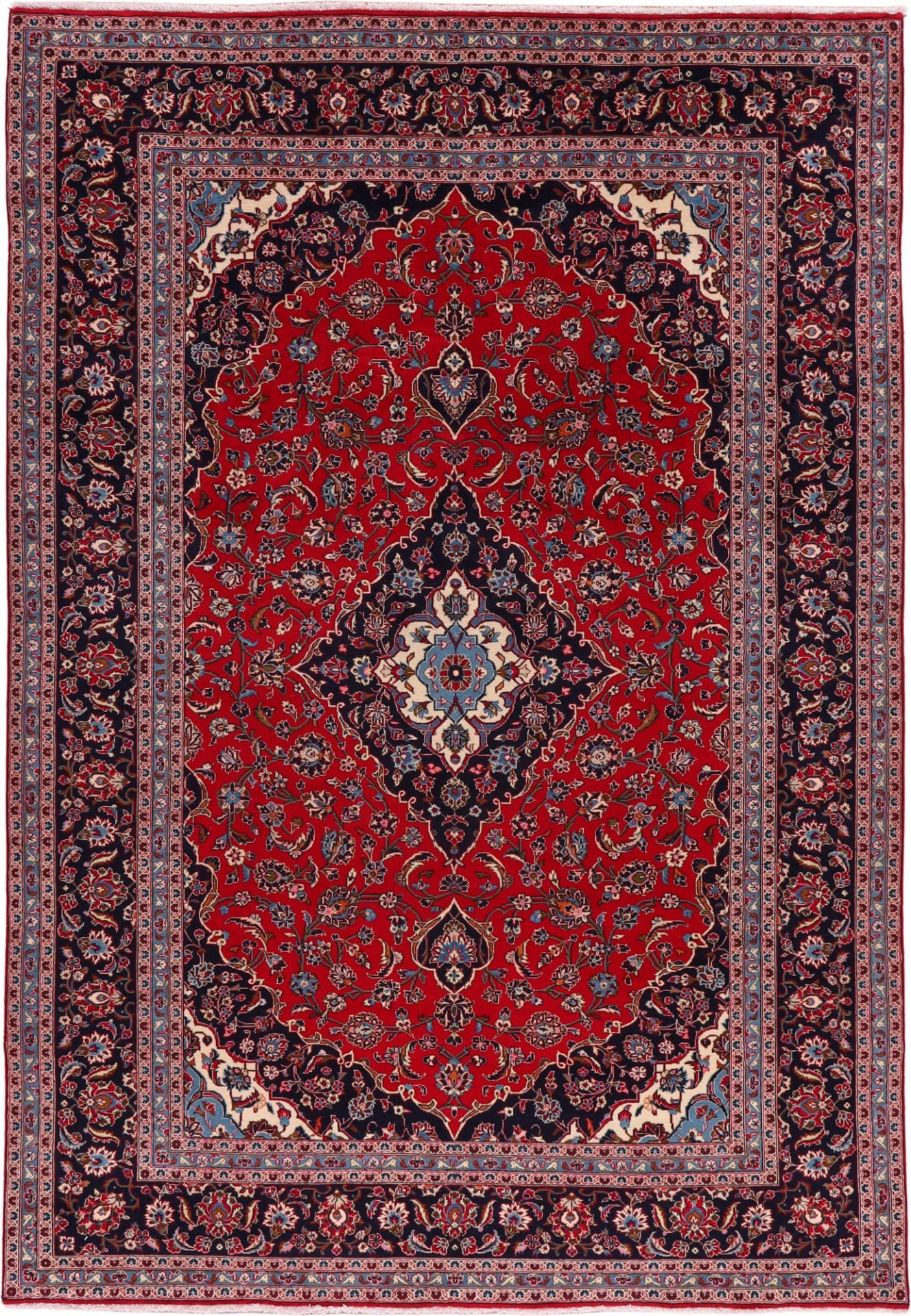 Kashan Persian Rug 236 × 345 cm, Wool, hand-knotted