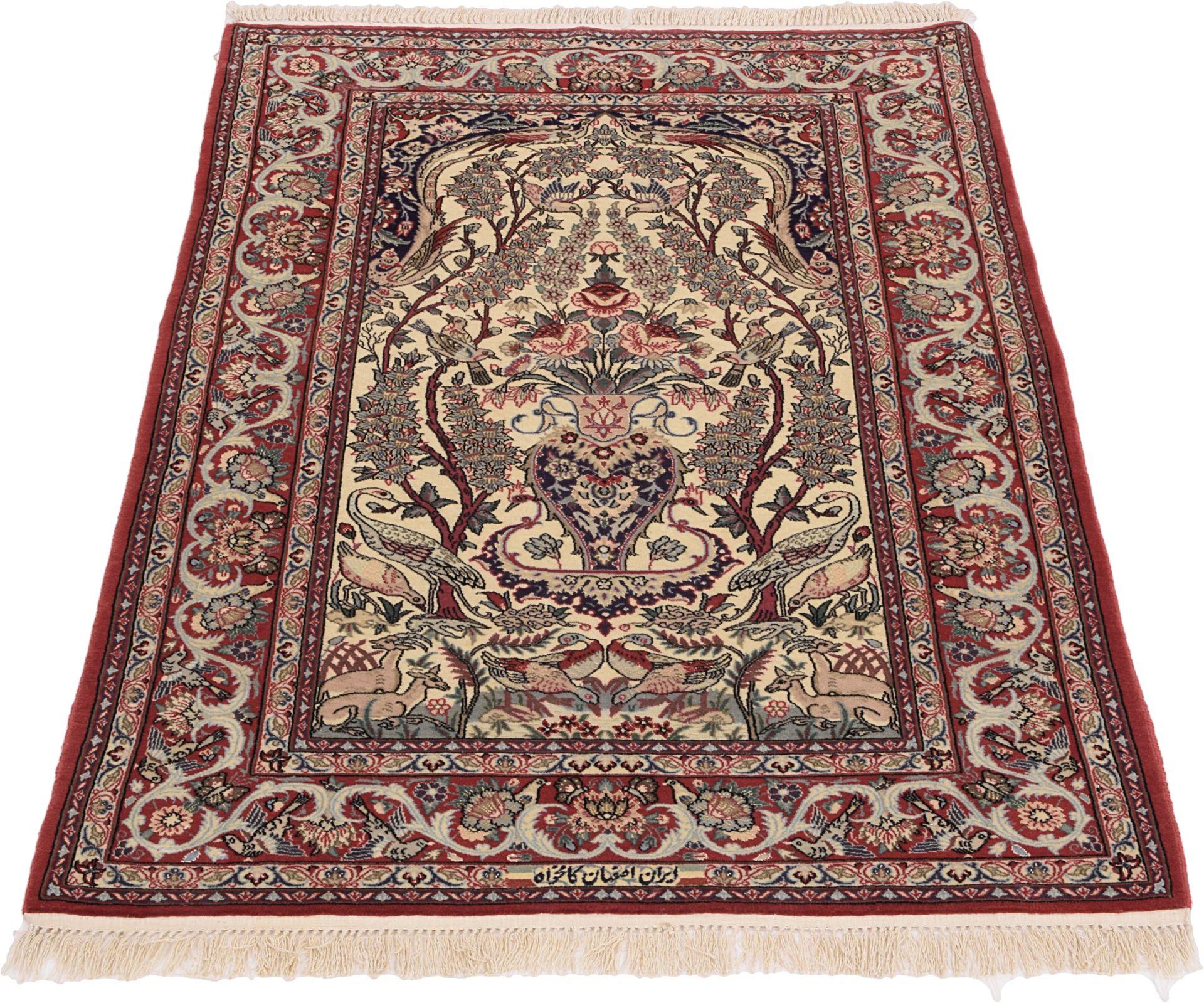 perserteppich-isfahan-100-x-186-cm-schurwolle-handgeknupft-4 Isfahan Persian Rug — hand-knotted, 100 × 186 cm, Wool