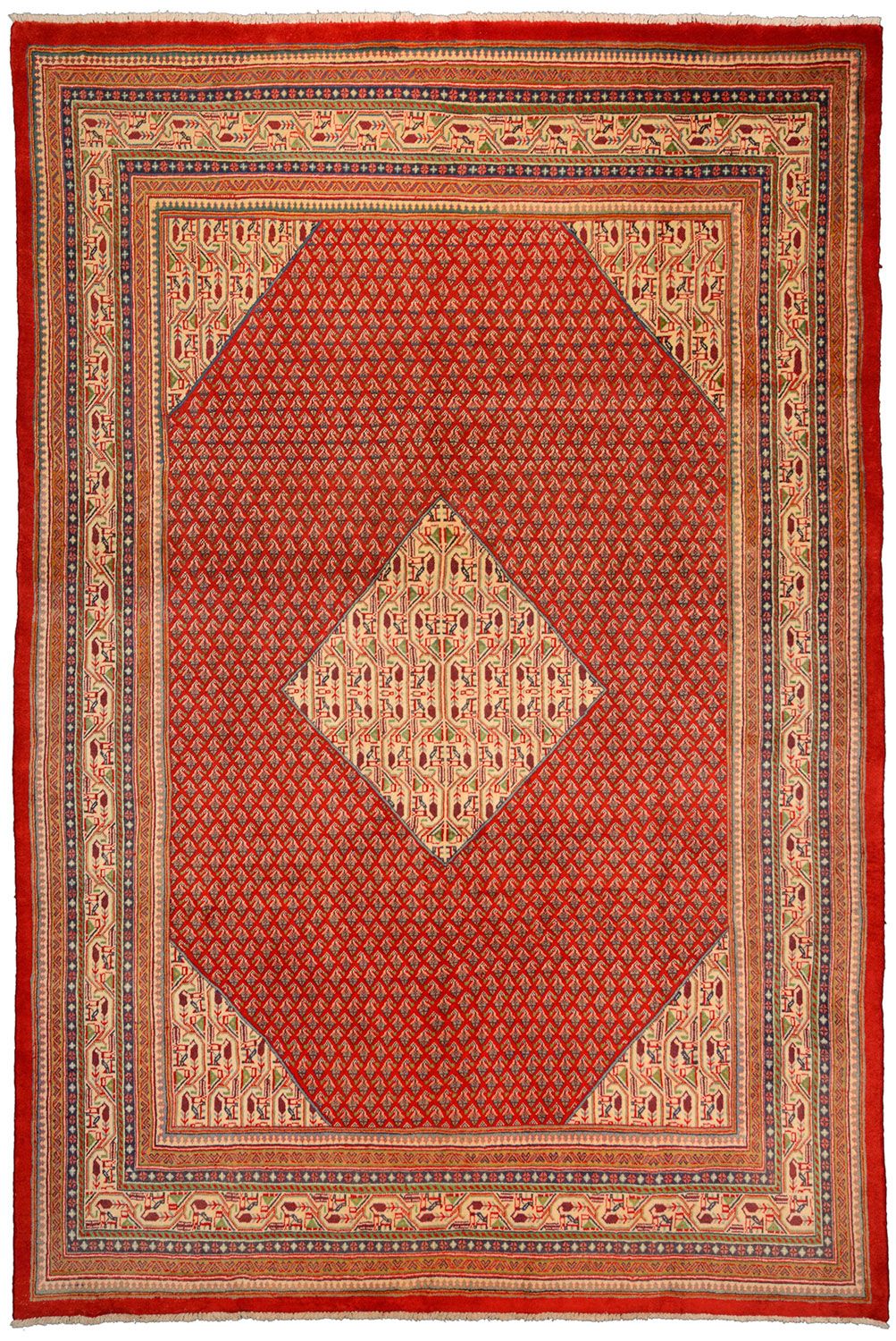 Persian Rug 214 × 318 cm, Wool, hand-knotted