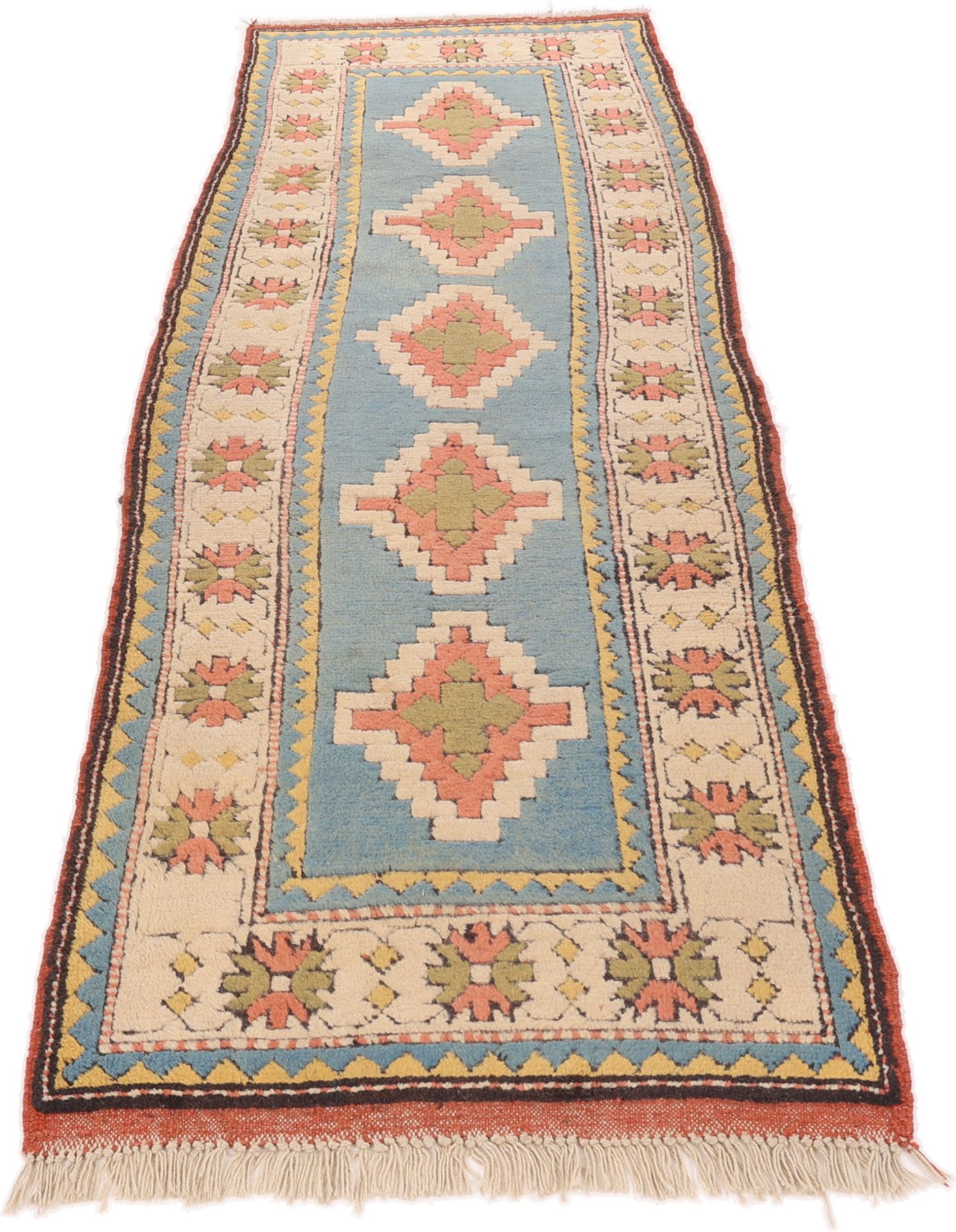 perserteppich-kars-262-x-90-cm-schurwolle-handgeknupft-23 Hand-Knotted Wool Persian Rug, 262 × 90 cm