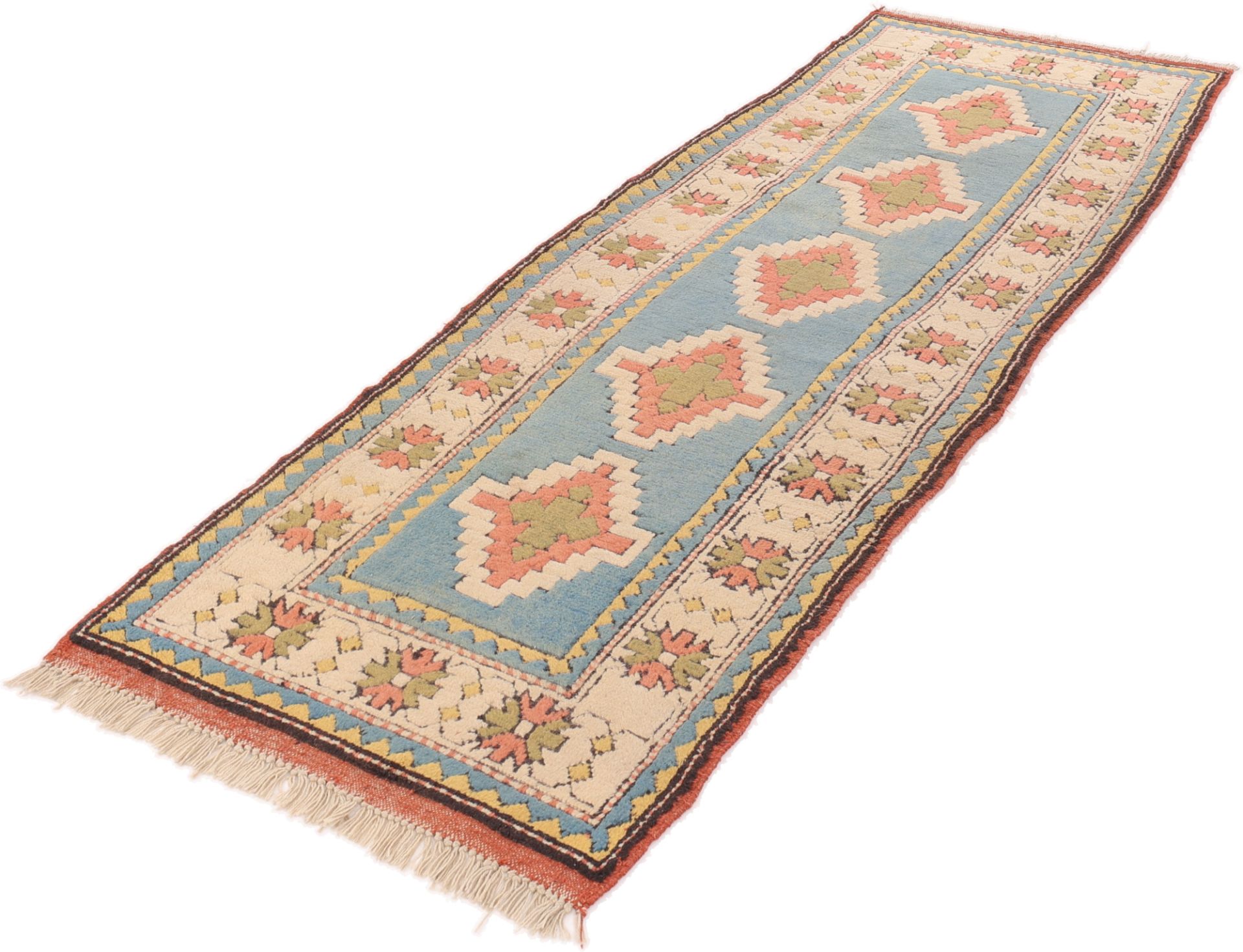 perserteppich-kars-262-x-90-cm-schurwolle-handgeknupft-27 Hand-Knotted Wool Persian Rug, 262 × 90 cm