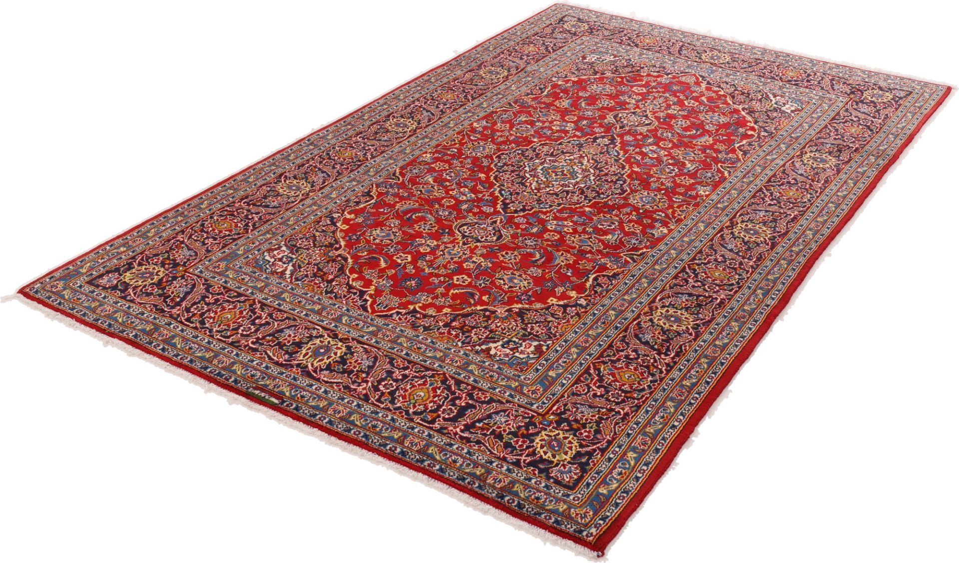 Kashan Persian Rug 187 × 317 cm, Wool & Silk, hand-knotted