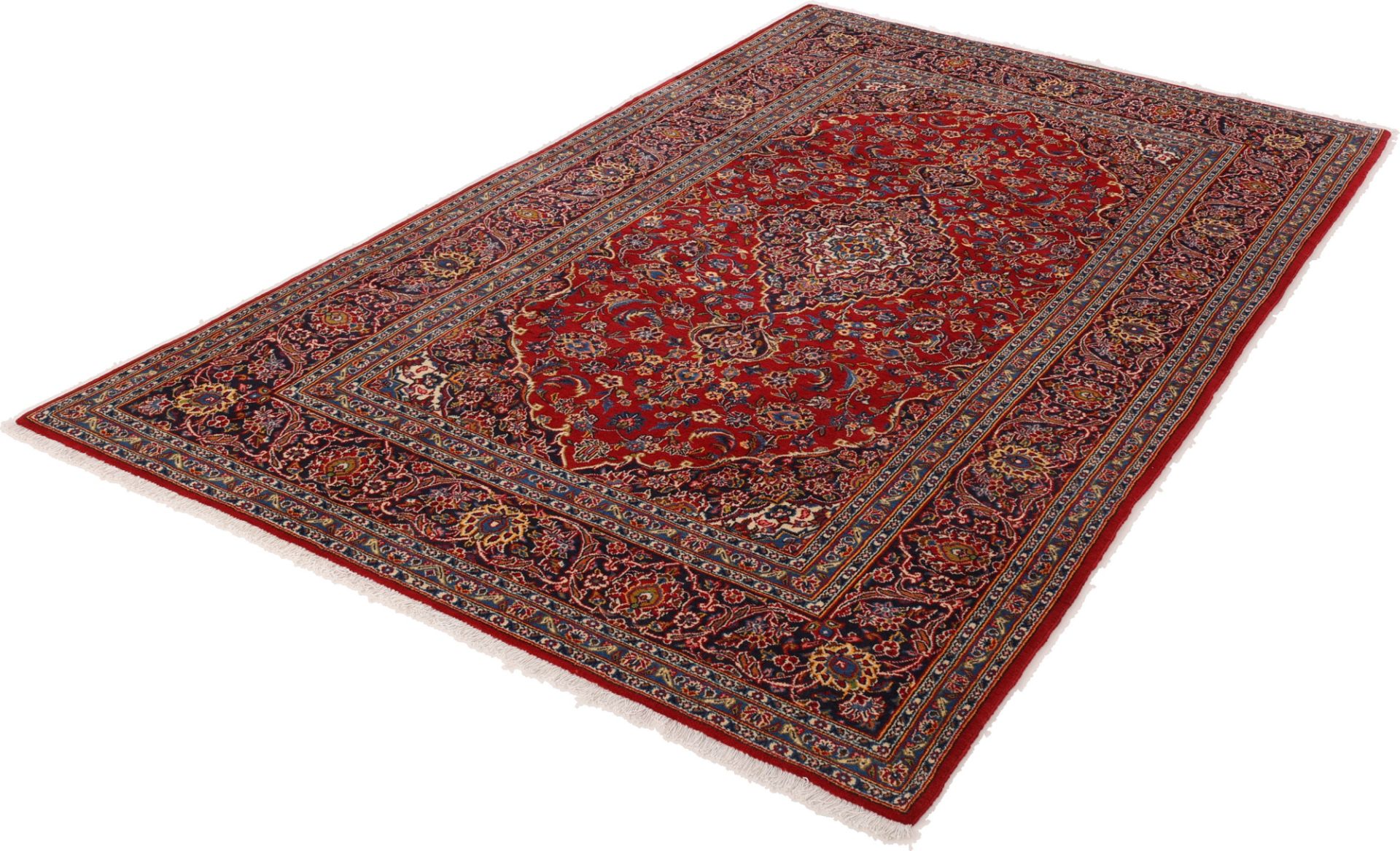 Kashan Persian Rug 187 × 317 cm, Wool & Silk, hand-knotted
