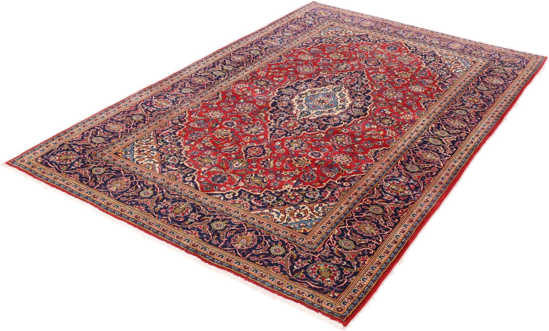 Kashan Persian Rug — hand-knotted, 200 × 310 cm, Wool