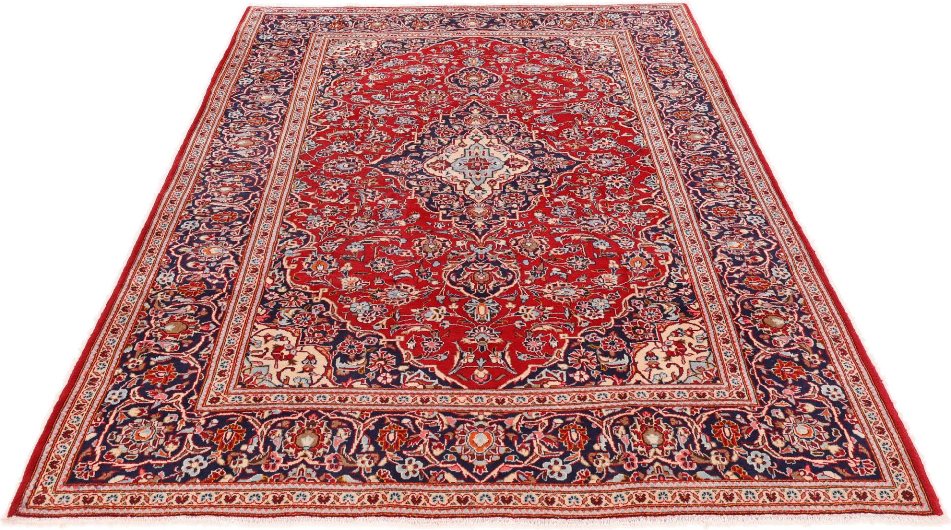 Kashan Persian Rug 203 × 318 cm, Wool, hand-knotted