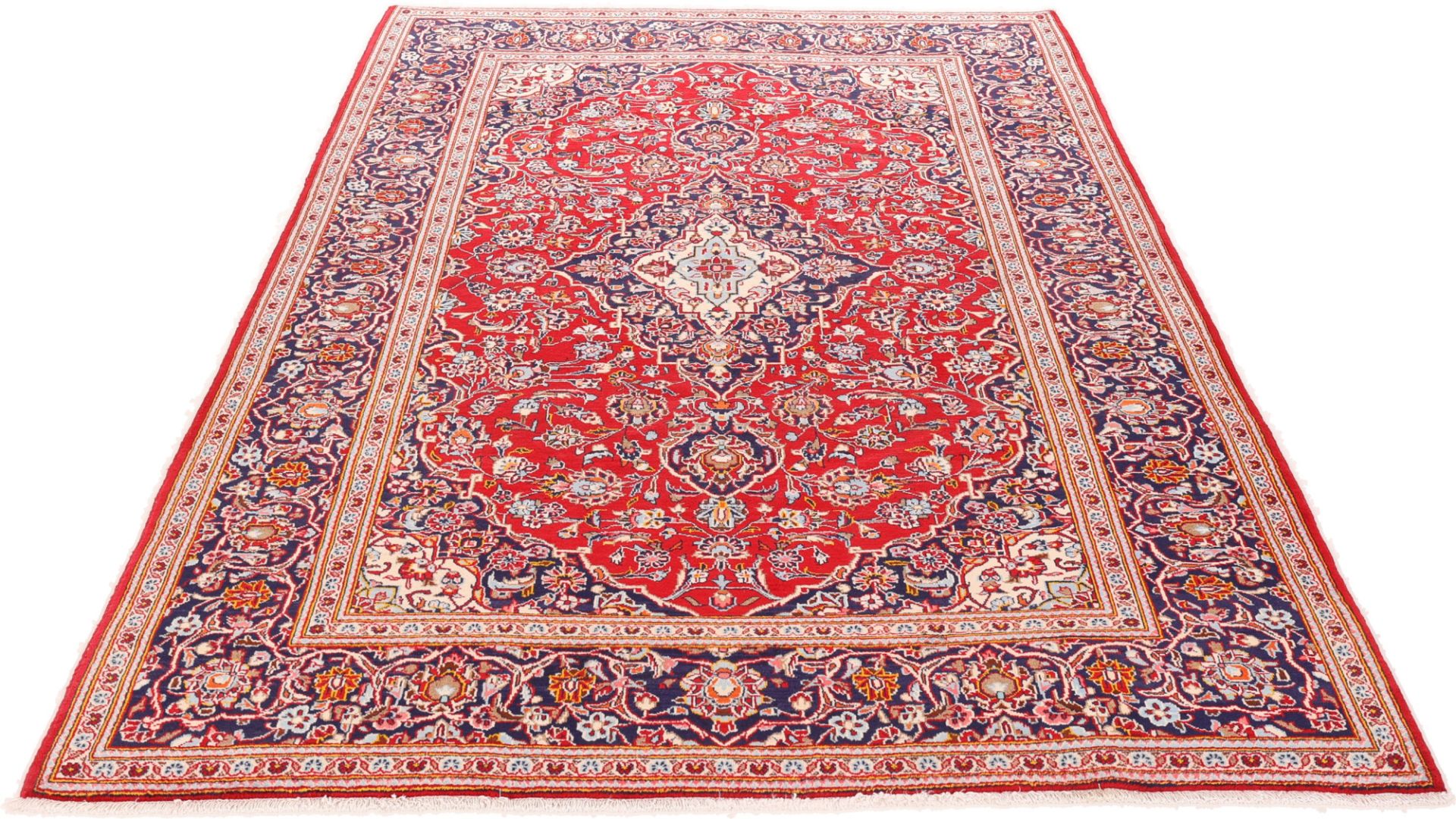 Kashan Persian Rug 203 × 318 cm, Wool, hand-knotted