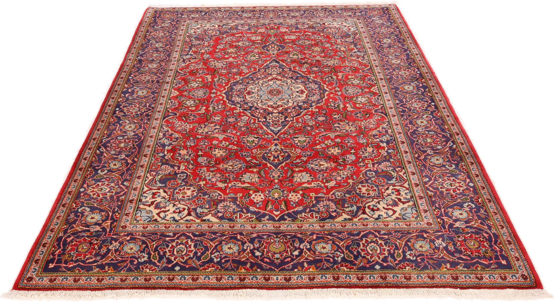 Kashan Persian Rug — hand-knotted, 208 × 290 cm, Wool