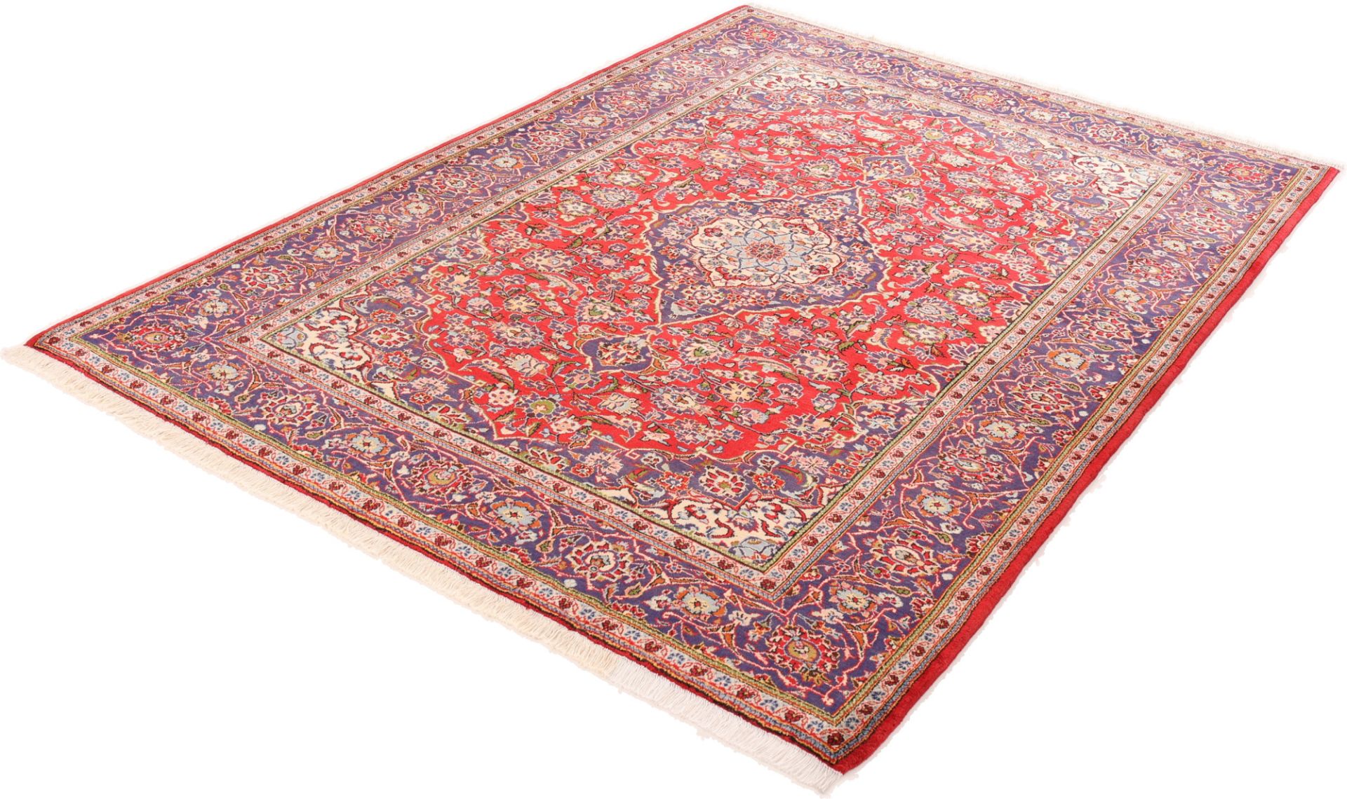 Kashan Persian Rug — hand-knotted, 208 × 290 cm, Wool