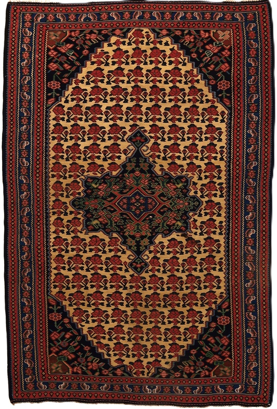 Antique Persian Rug, 205 × 137 cm, Wool