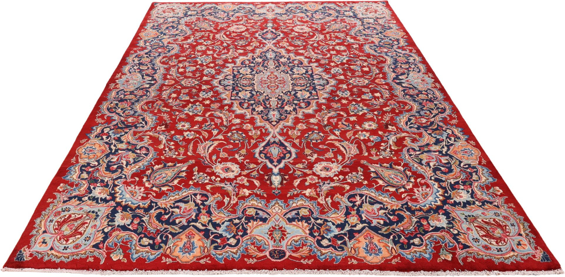 perserteppich-mashad-250-x-358-cm-schurwolle-handgeknupft-floral-7 Hand-Knotted Wool Mashhad Persian Rug, 250 × 358 cm