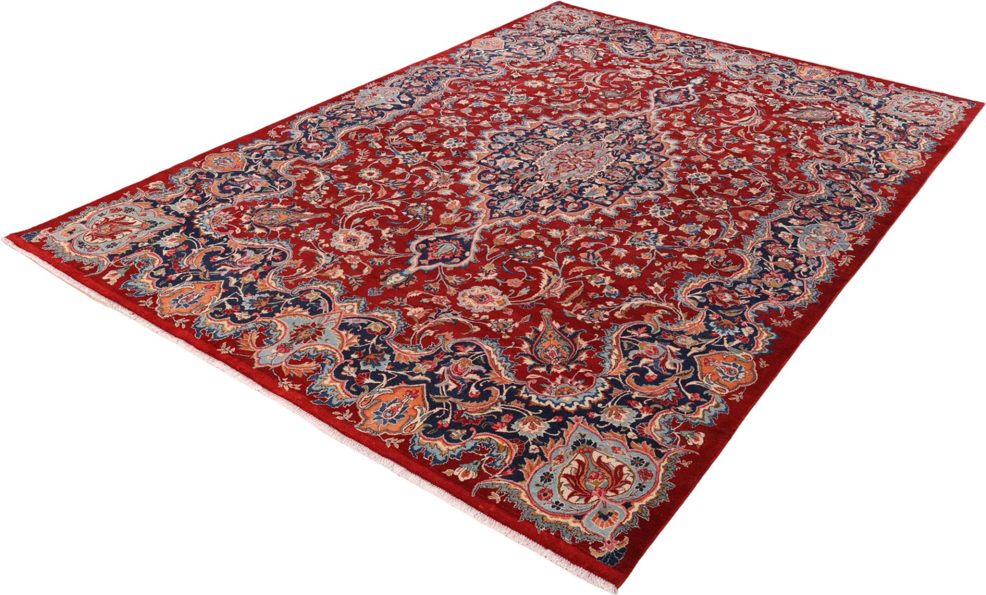 perserteppich-mashad-250-x-358-cm-schurwolle-handgeknupft-floral-11 Hand-Knotted Wool Mashhad Persian Rug, 250 × 358 cm
