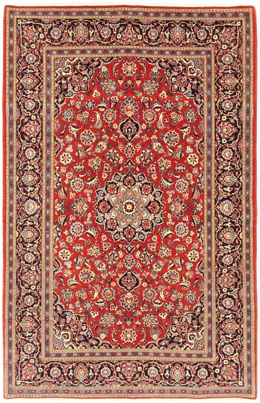 perserteppich-kashan-212-x-137-cm-wolle-handgeknupft-antik-2 Antique Wool Kashan Persian Rug, 212 × 137 cm